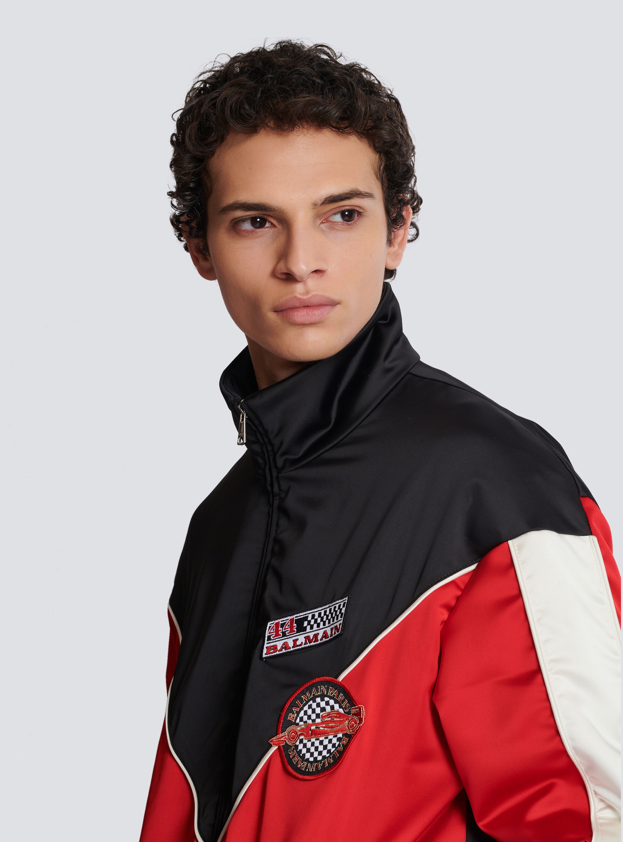 Satin Balmain Racing jacket in three colours - 7