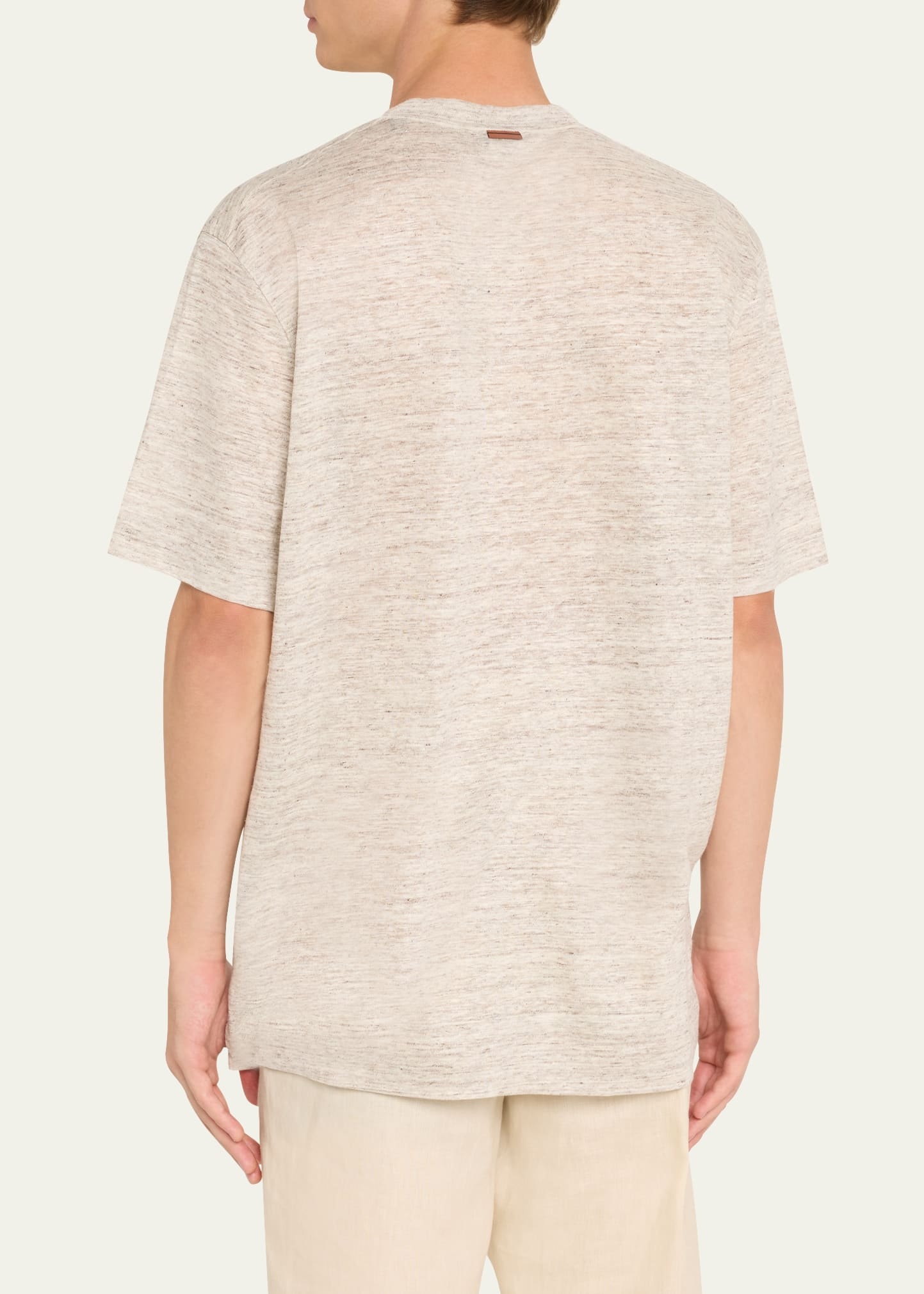 Men's Linen Crewneck T-Shirt - 3