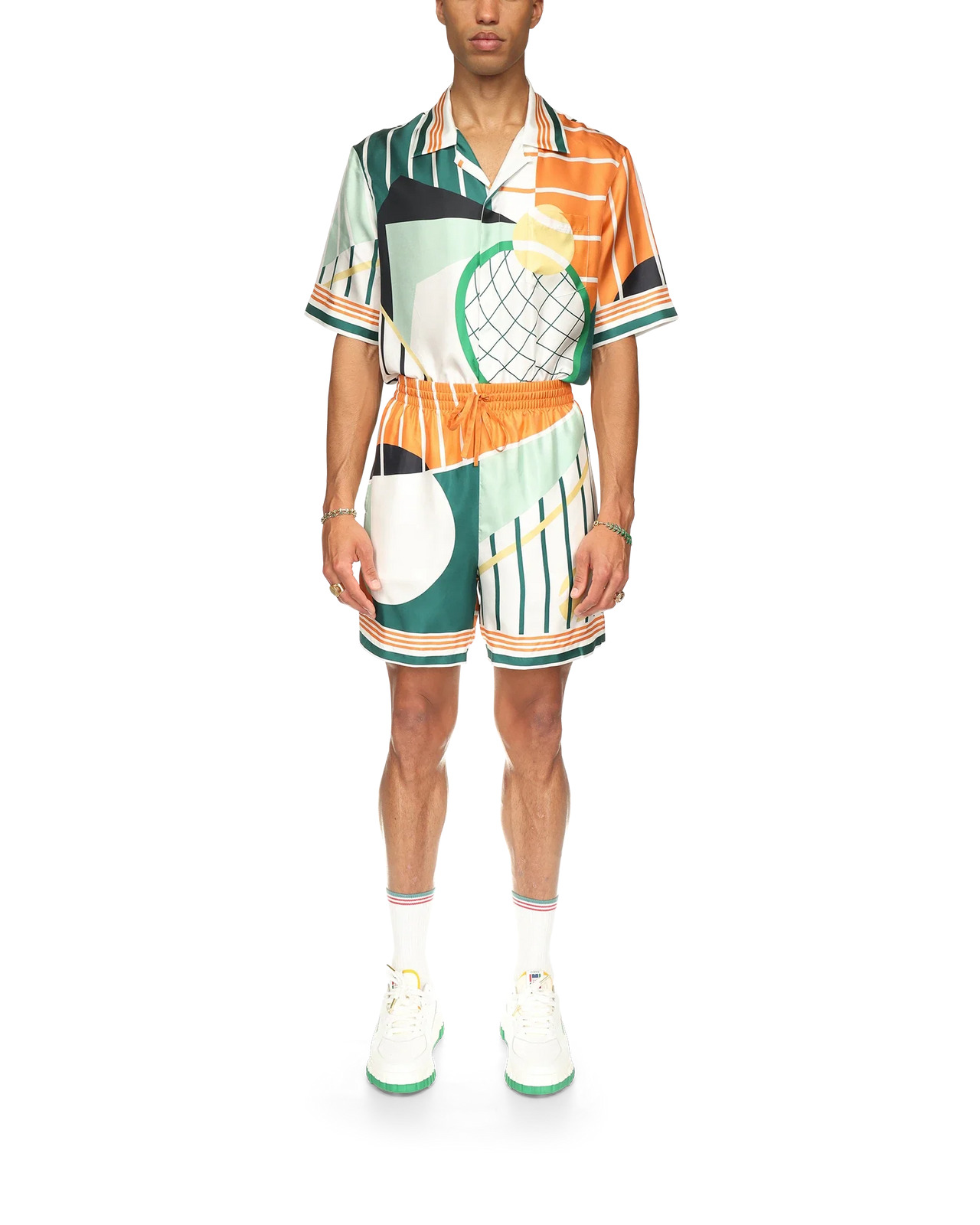 Court Abstrait Silk Shorts | Casablanca Paris - 2