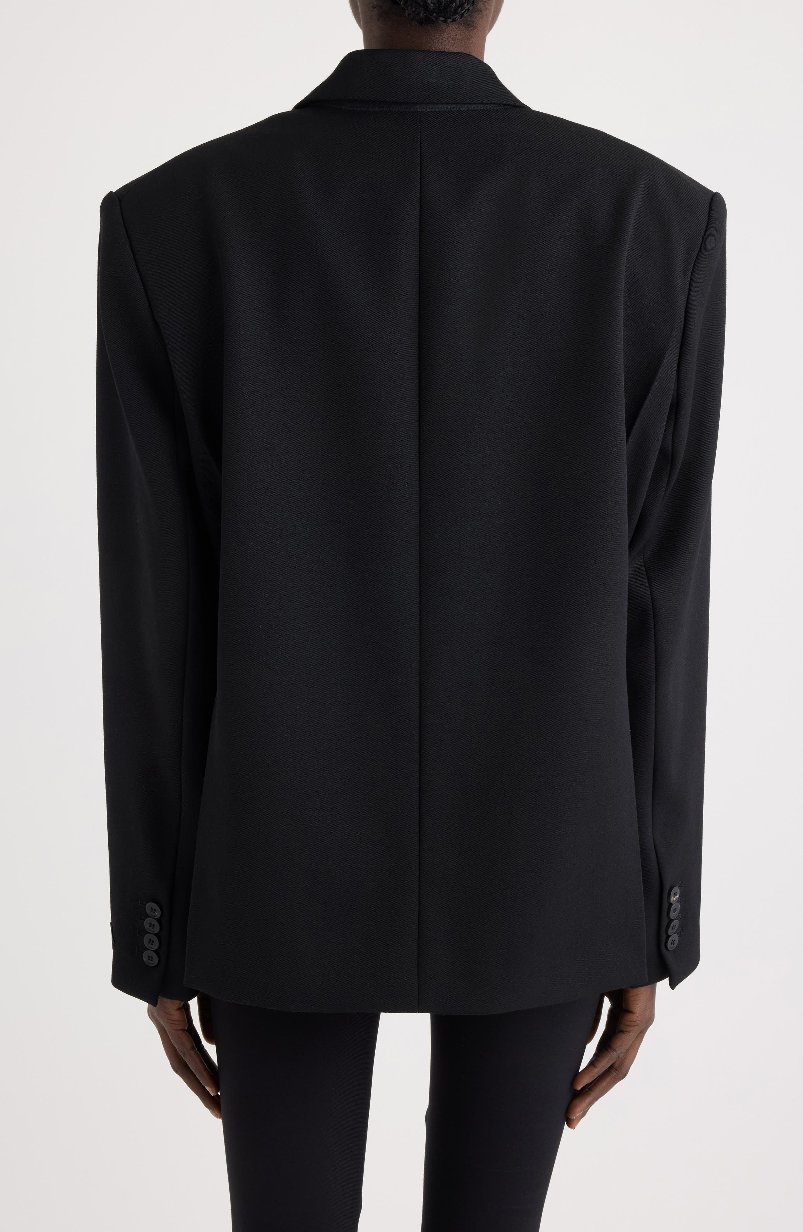 Jacquemus La Veste Carree Virgin Wool Blazer in Black at Nordstrom - 3