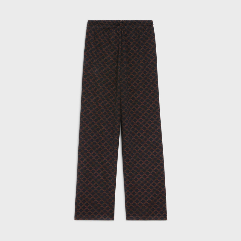 CELINE Flared Triomphe jogging pants in technical Jersey outlook
