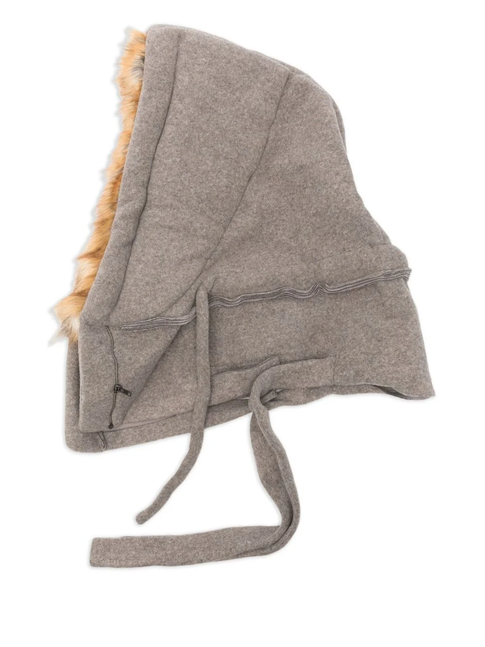 faux-fur trimmed balaclava - 1