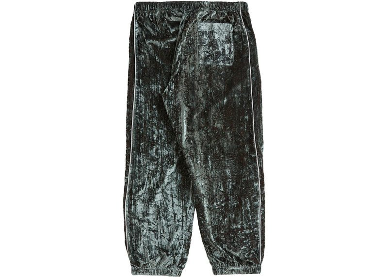 Supreme Supreme Crushed Velvet Track Pant Olive outlook