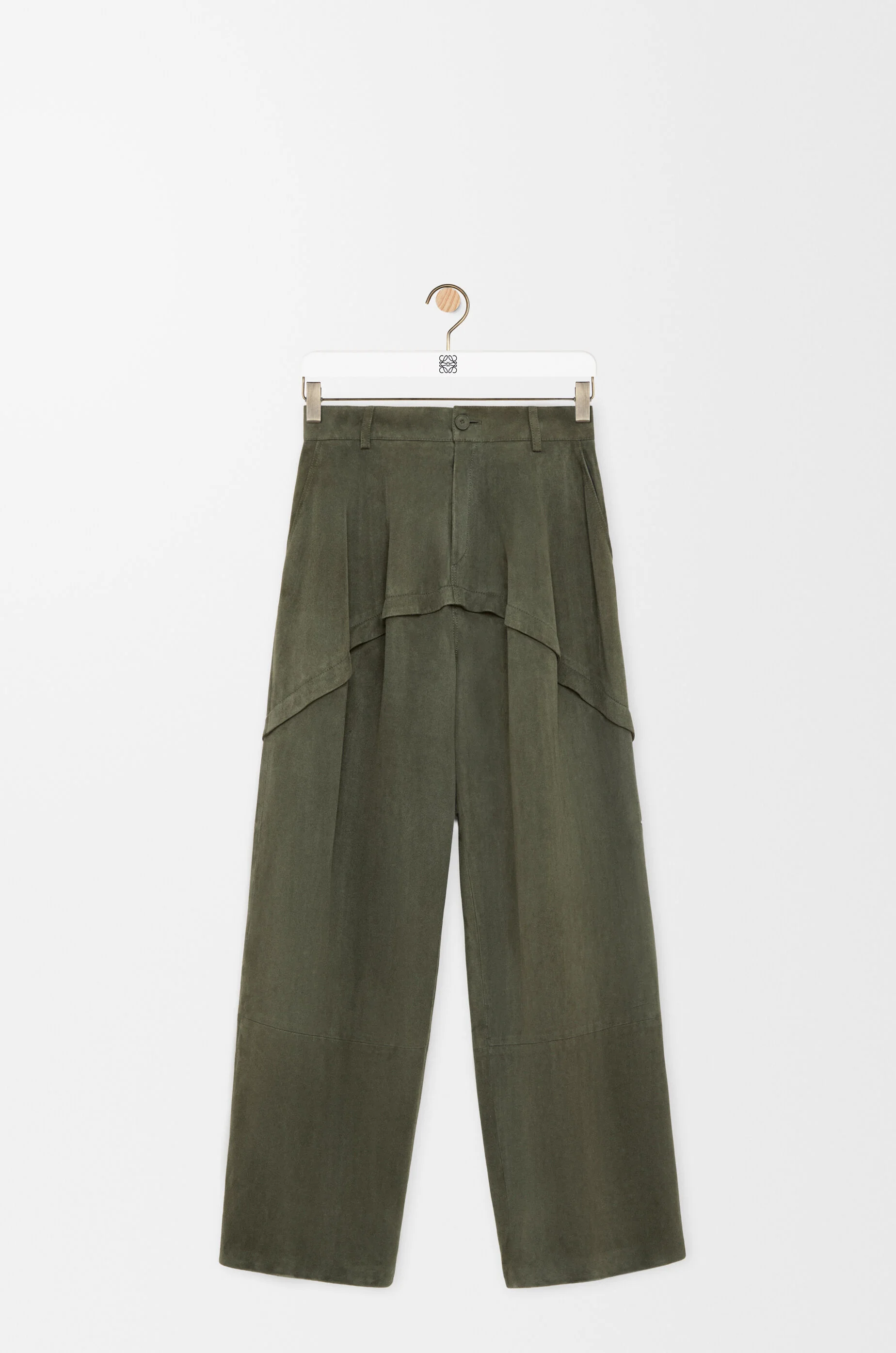 Trousers in suede - 1