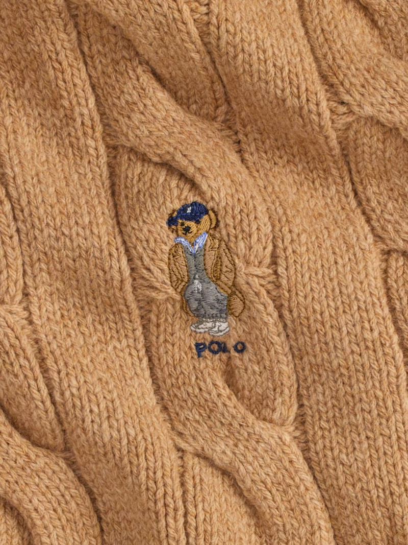cable-knit fringed scarf 3