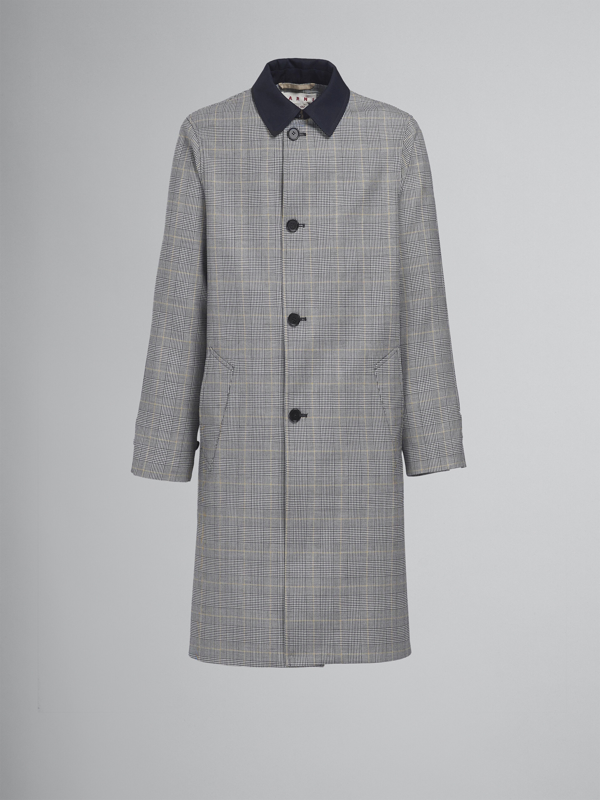 PRINCE OF WALES WOOL COAT - 1