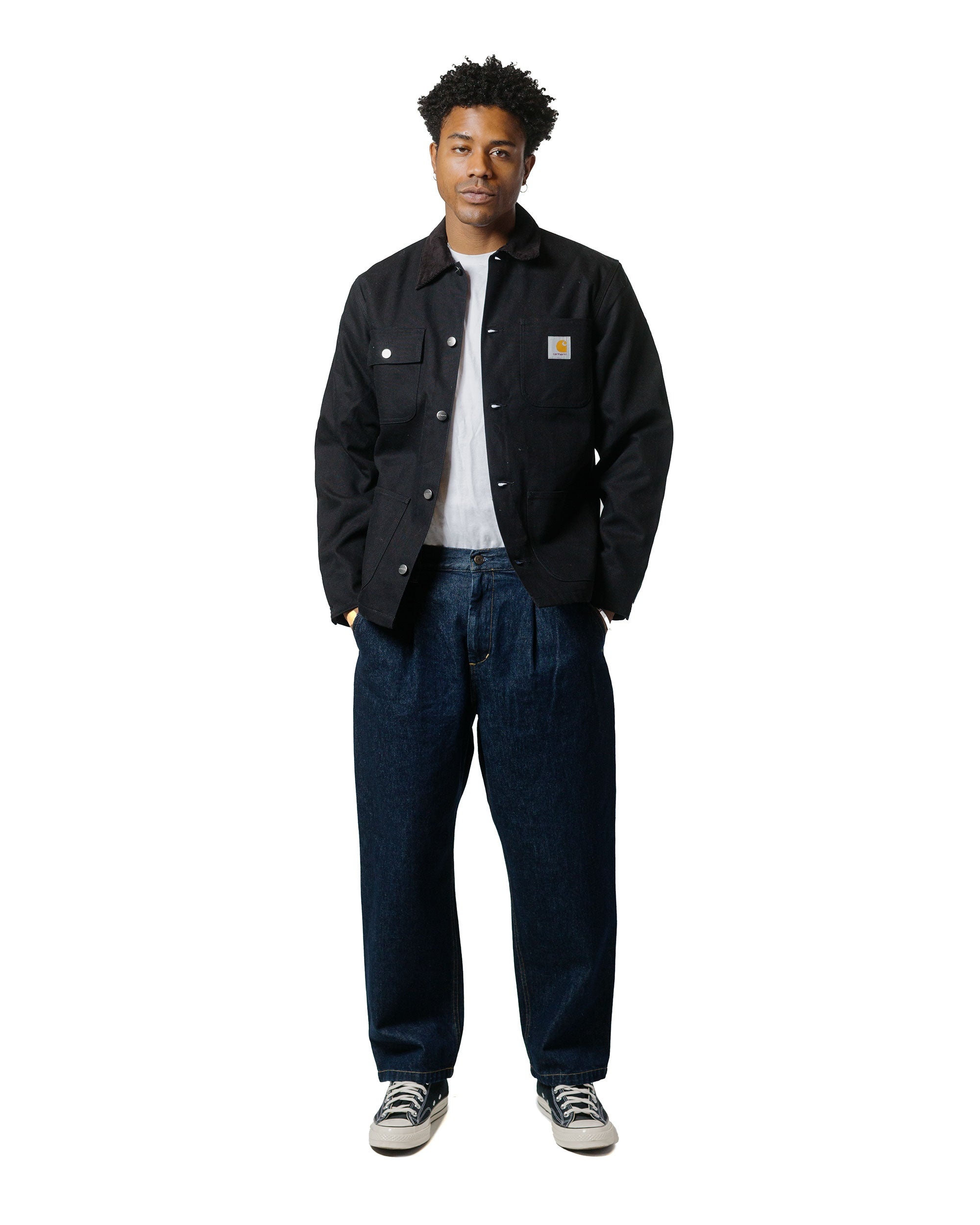 Carhartt W.I.P. Michigan Coat Winter Canvas Black/Black Rigid - 4