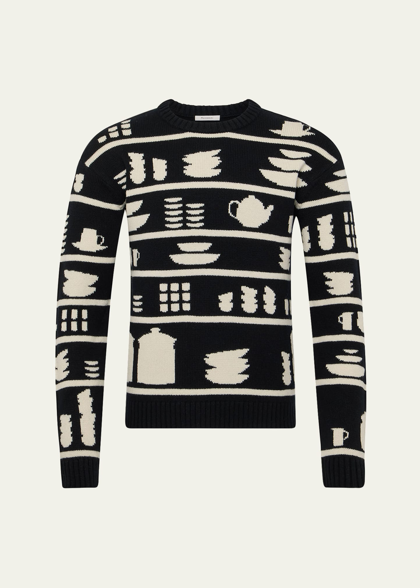 Men's Crockery Jacquard Sweater - 1