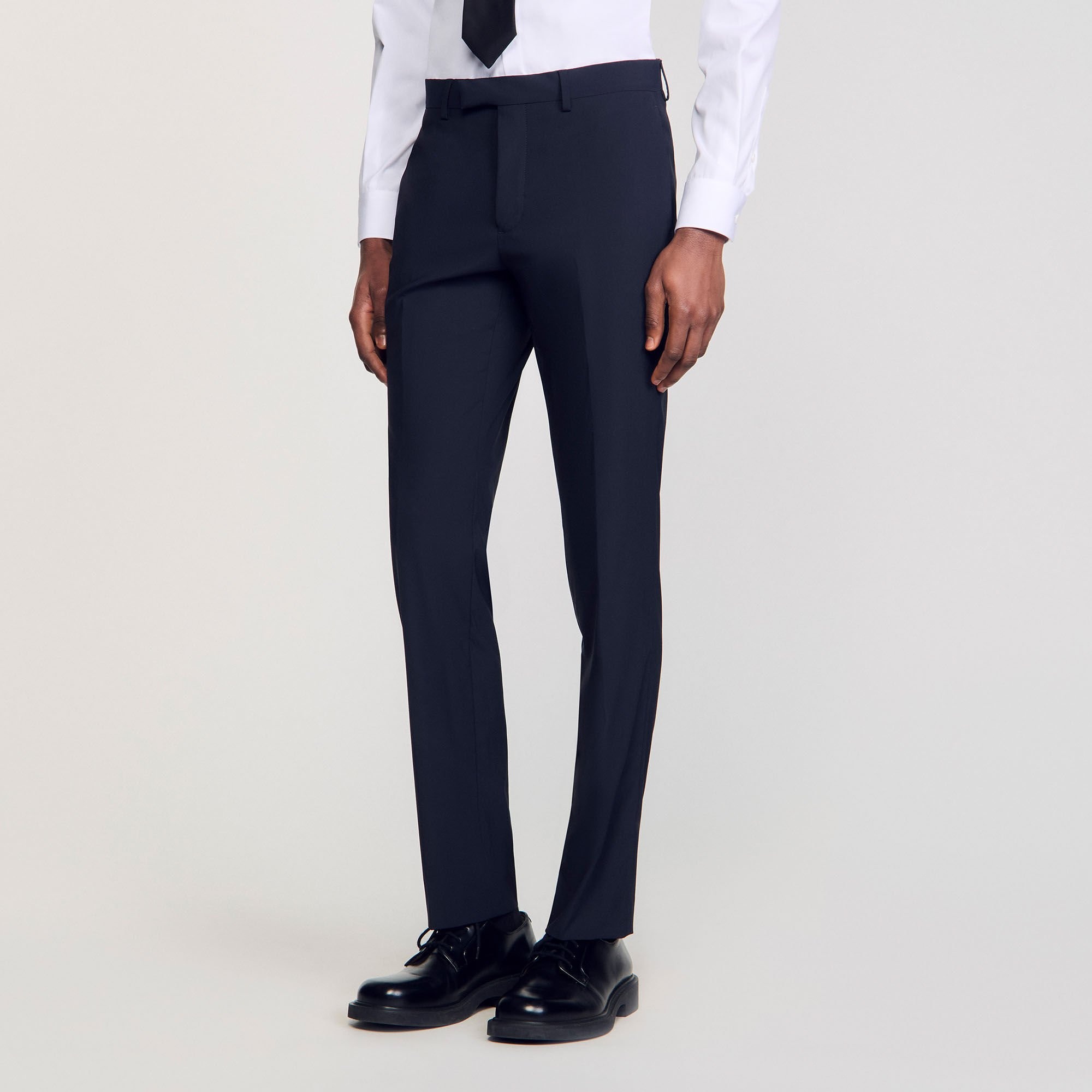 WOOL SUIT TROUSERS - 4