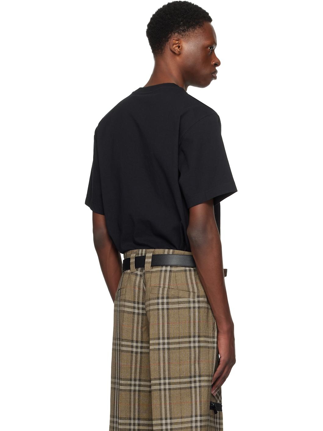 Black Cross Stitch EKD​ Cotton T-shirt - 3