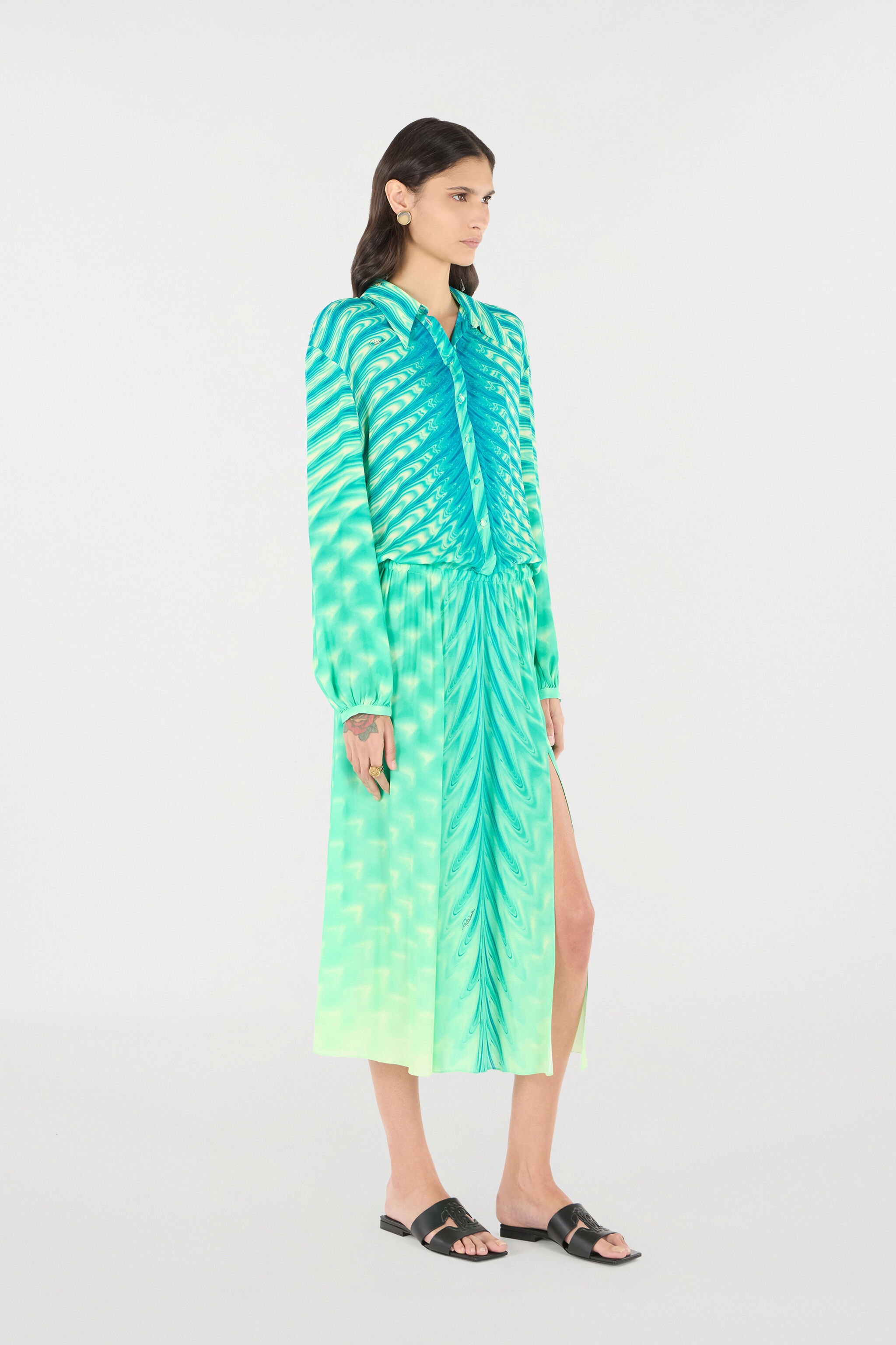 Shirt Dress With All-Over Print - 3