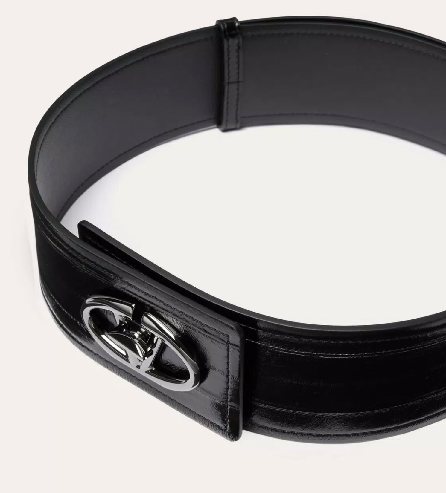 Valentino Vlogo The Bold Edition Eel Skin Belt 60 Mm - 4
