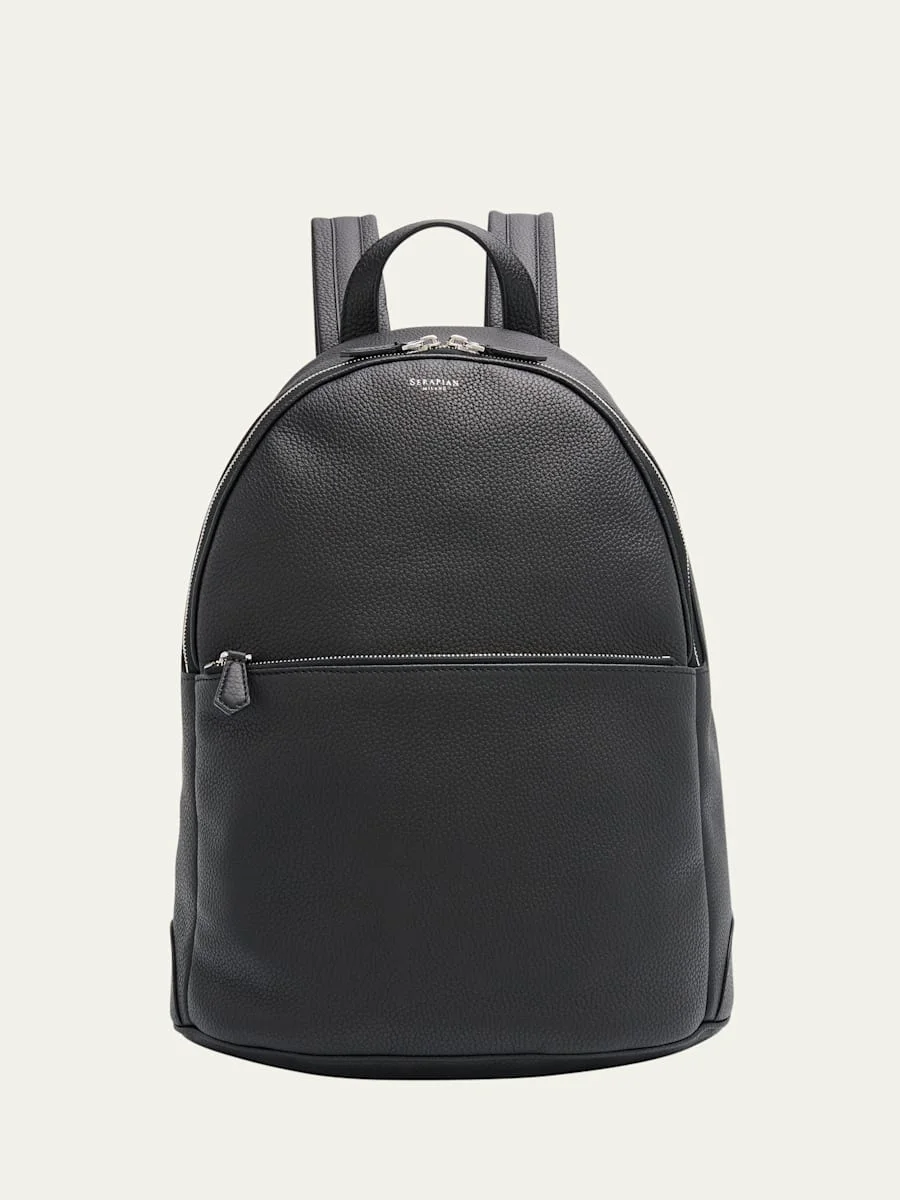 Men's Cachemire Leather Backpack - 1