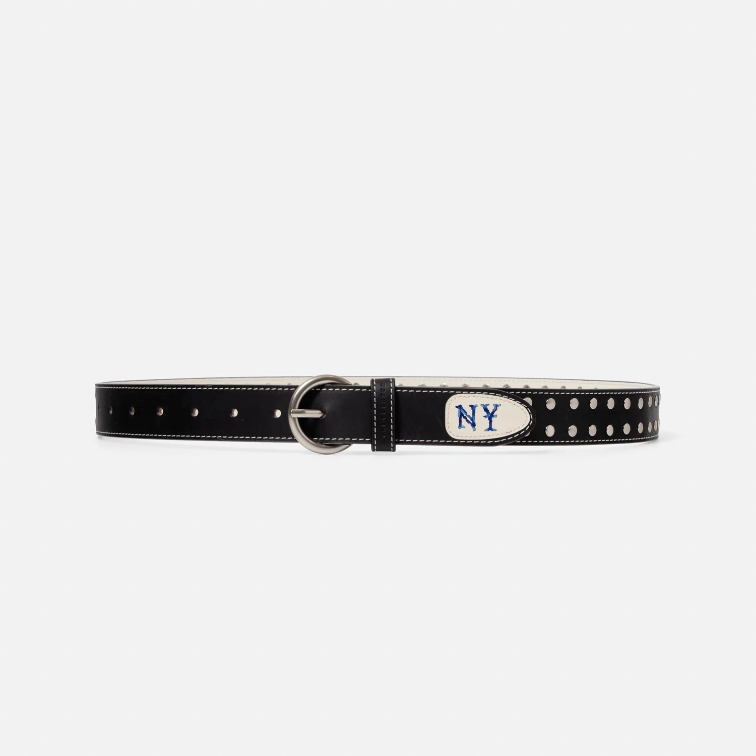 Ellis Silver Studded NY Belt - 1