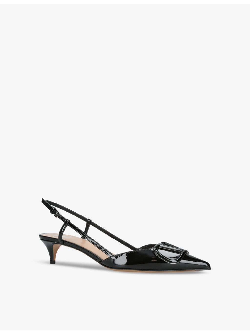 VLOGO 40 patent-leather slingback courts - 3