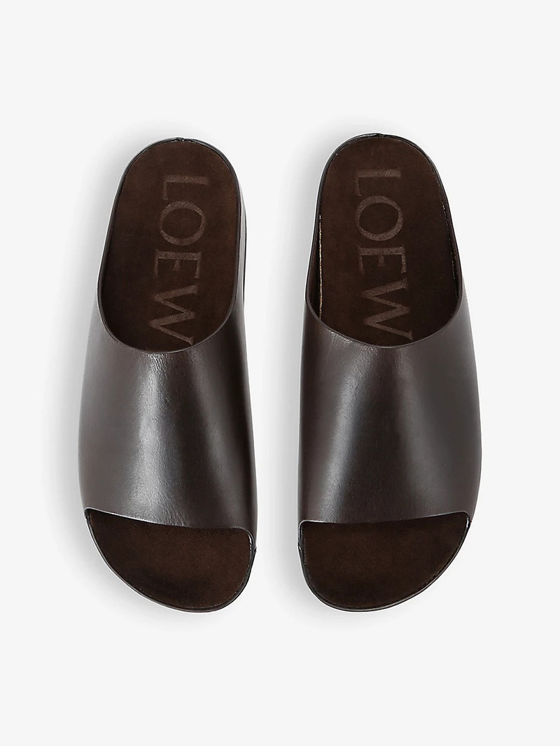 Loewe Lago slip-on leather sliders outlook