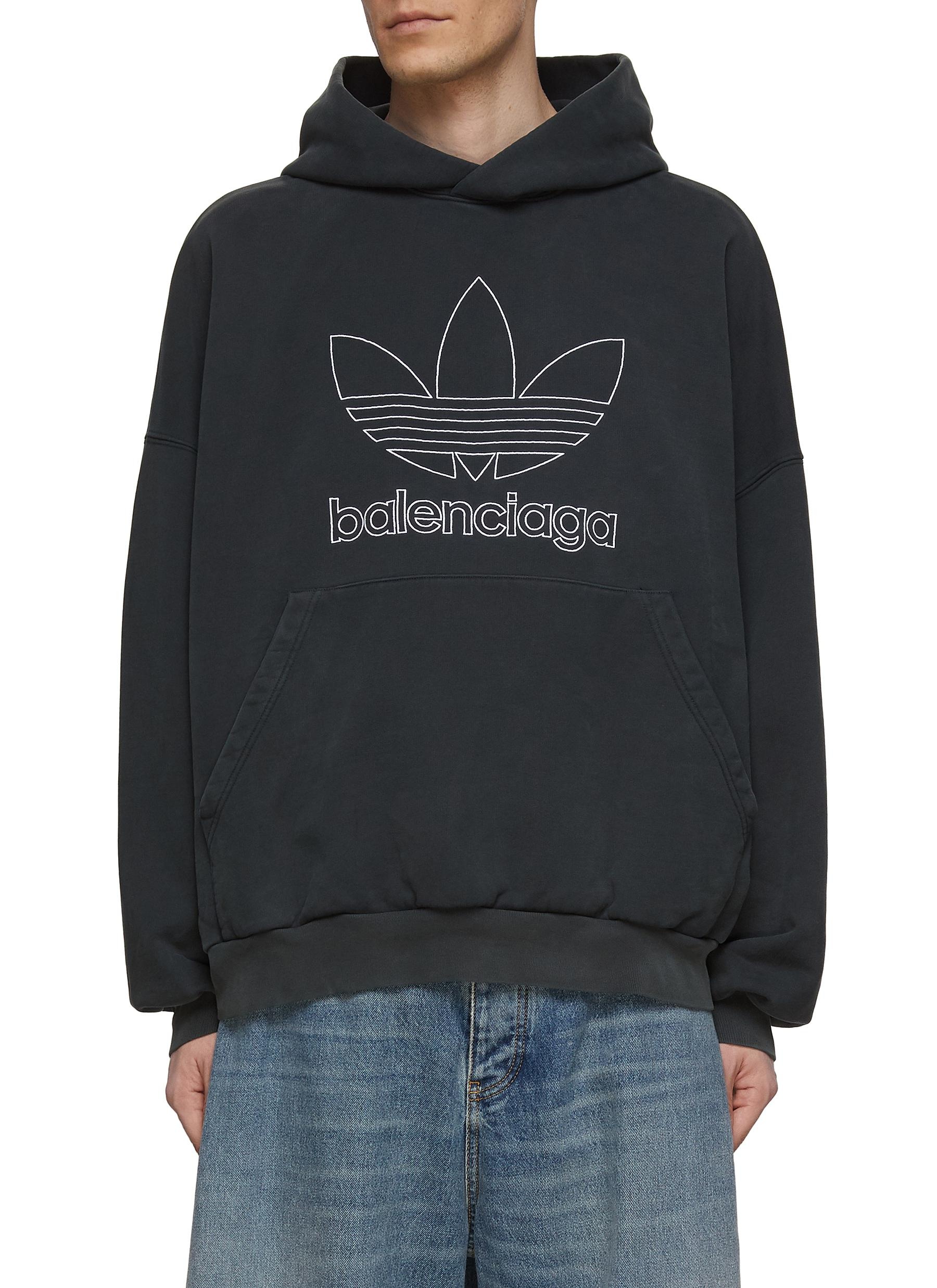 Adidas side logo hoodie hotsell