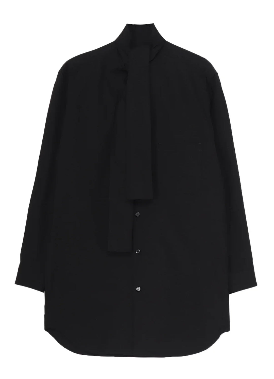 Scarf Collar Blouse - 1