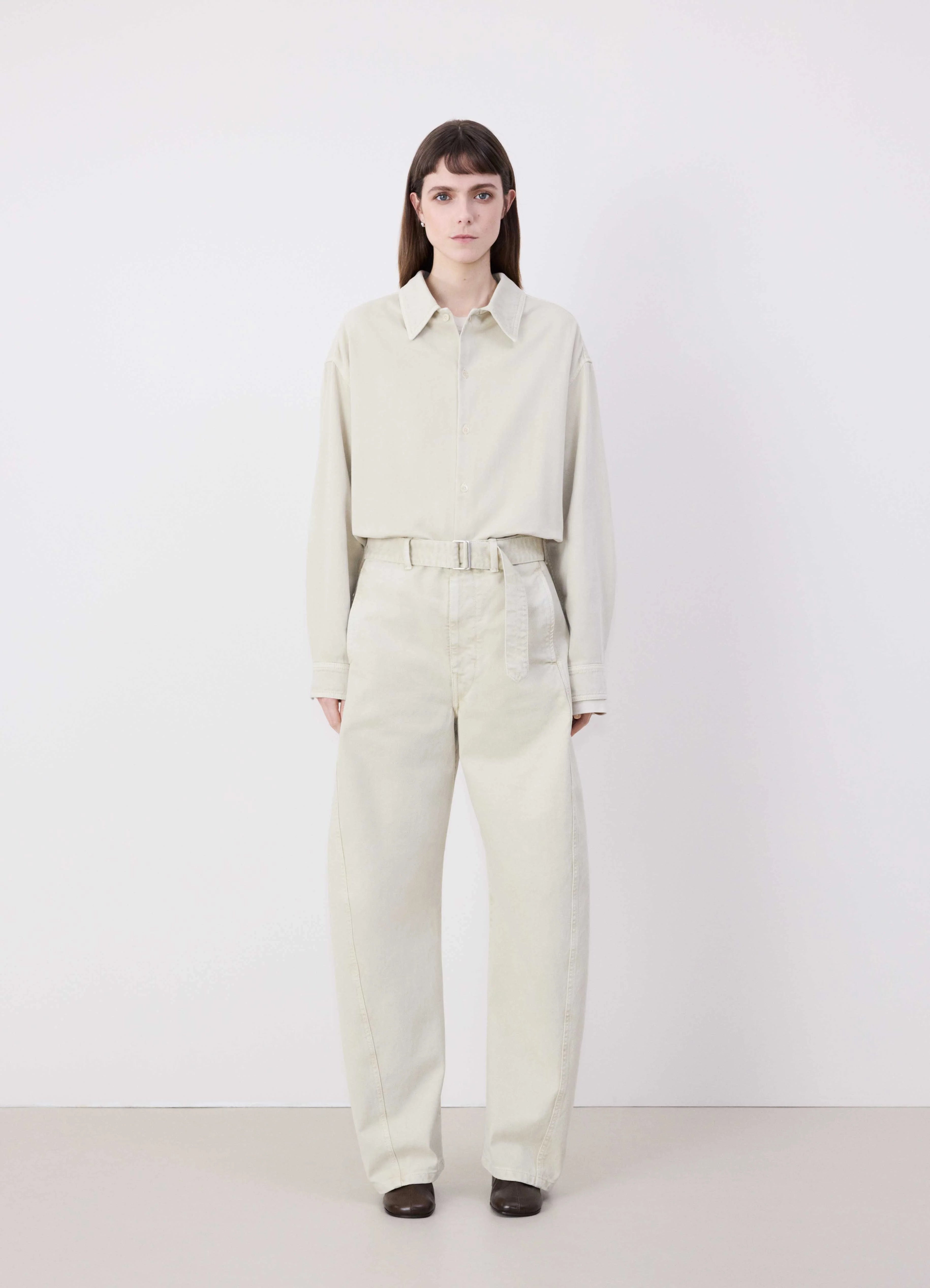 TWISTED BELTED PANTS - 4
