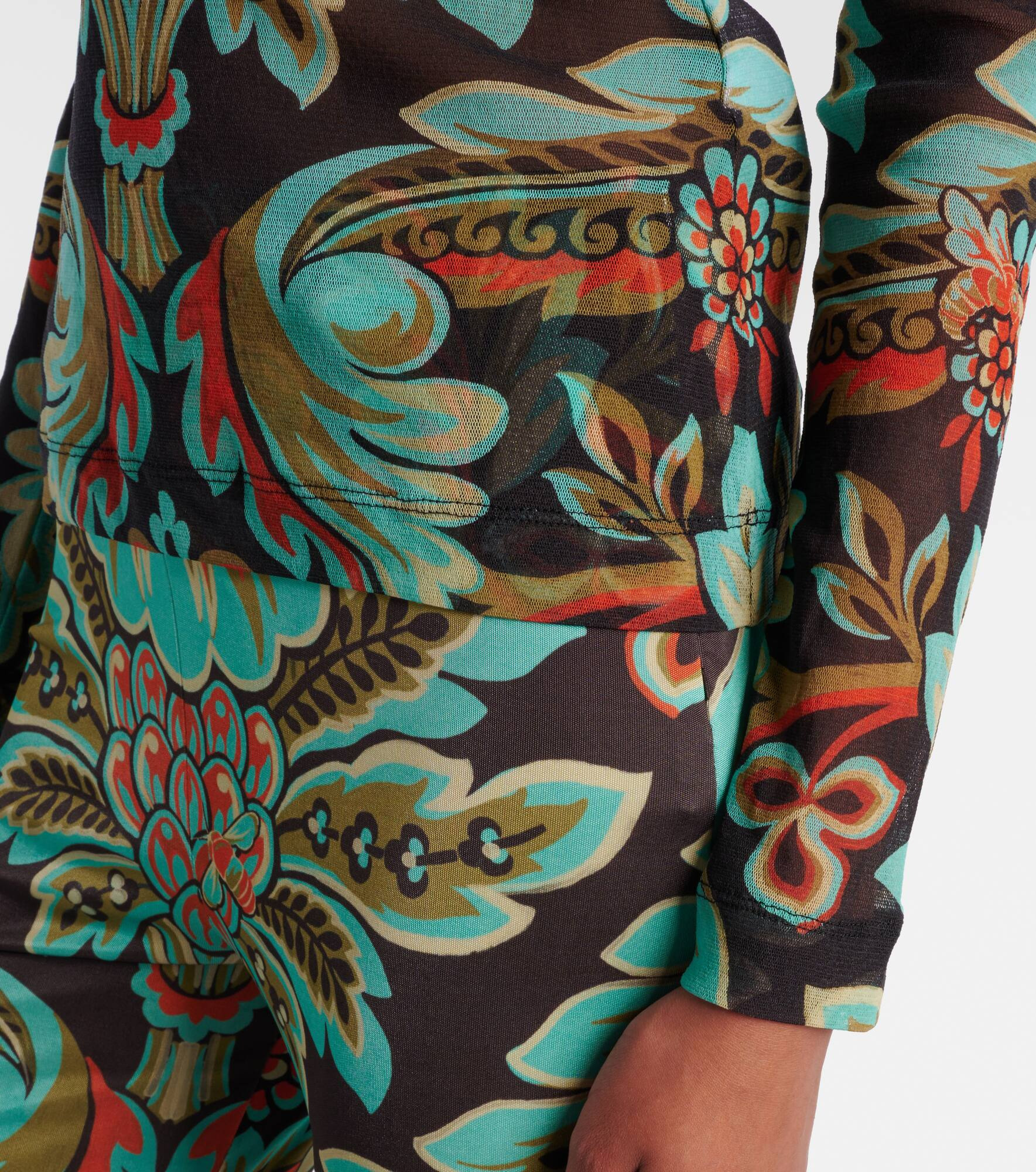 Printed jersey top - 5
