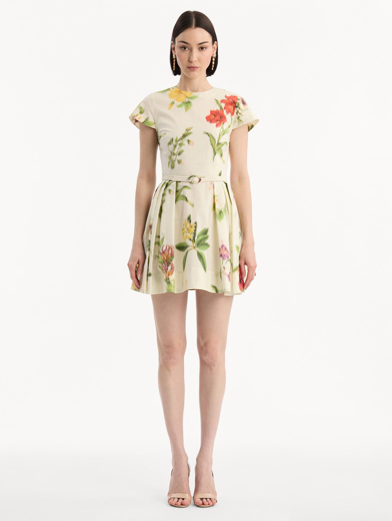 Oscar de la Renta CHINÉ DOMINICAN MIXED-FLORAL COTTON POPLIN DRESS outlook