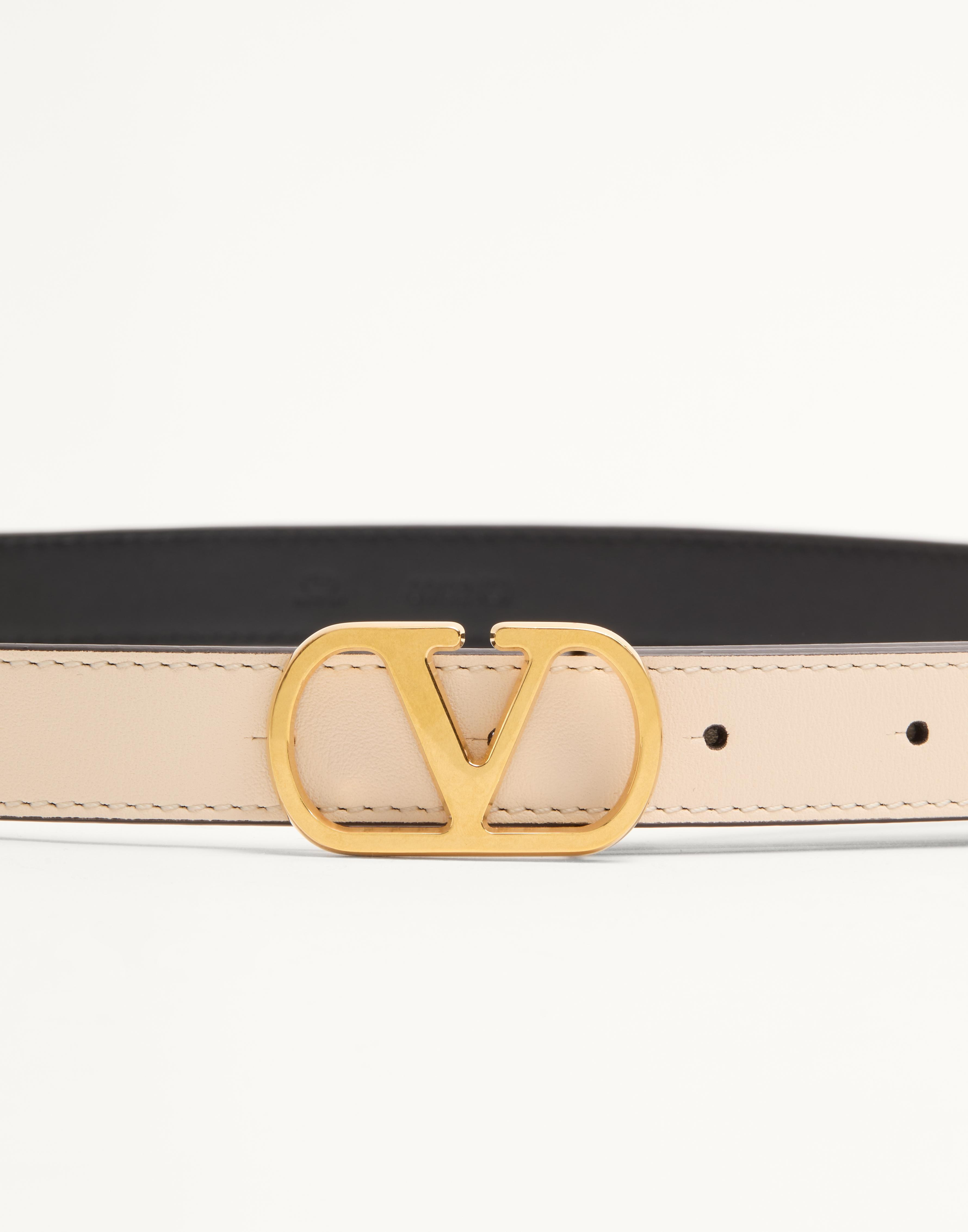 VLOGO SIGNATURE BELT IN SHINY CALFSKIN 20 MM - 4