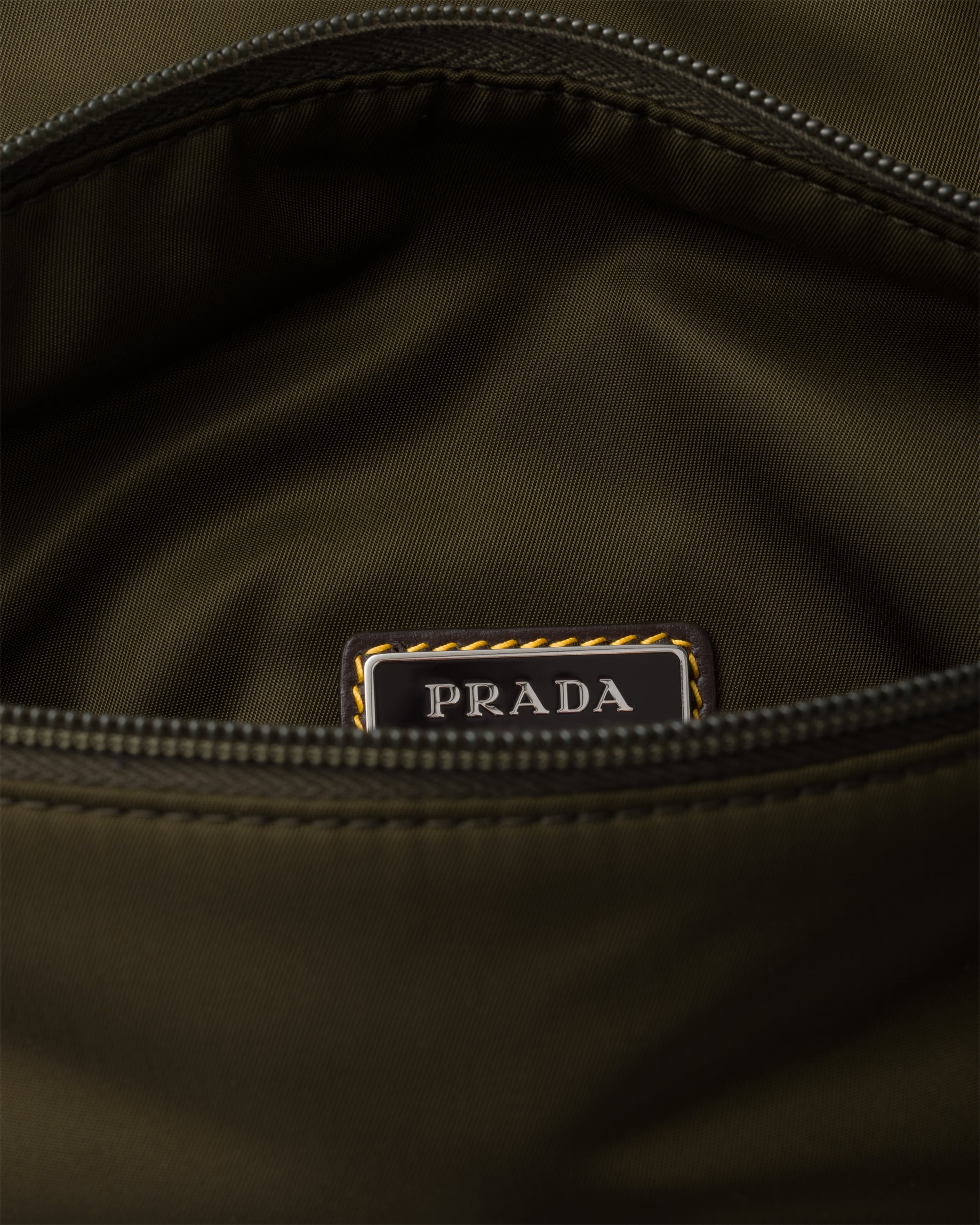 Re-Nylon and suede belt bag - 5