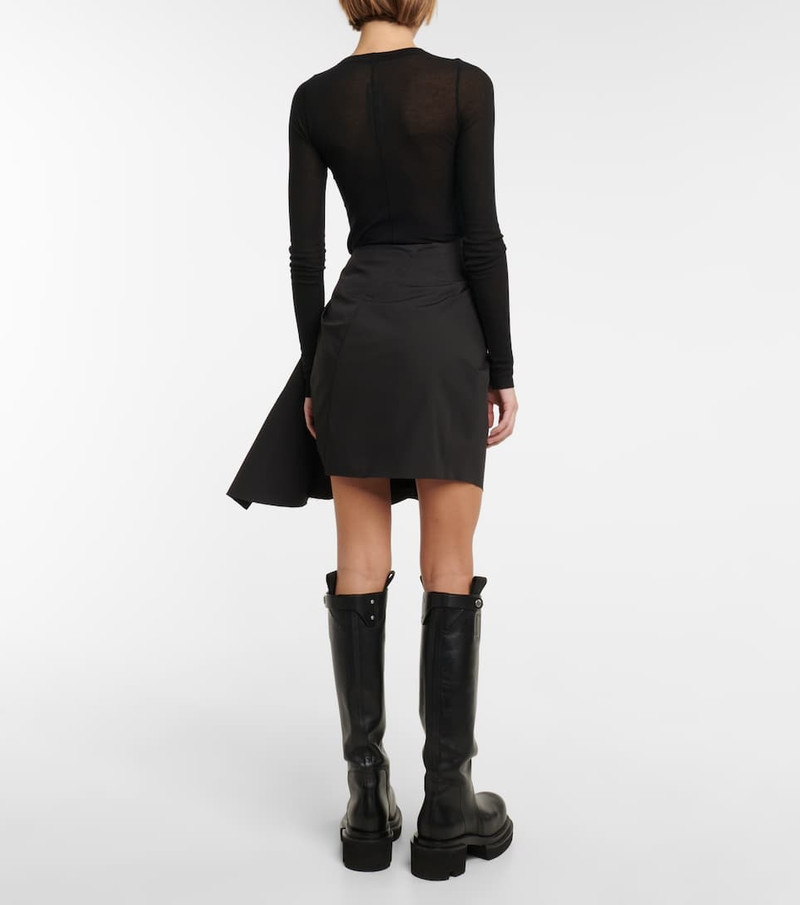 Gathered taffeta miniskirt 3