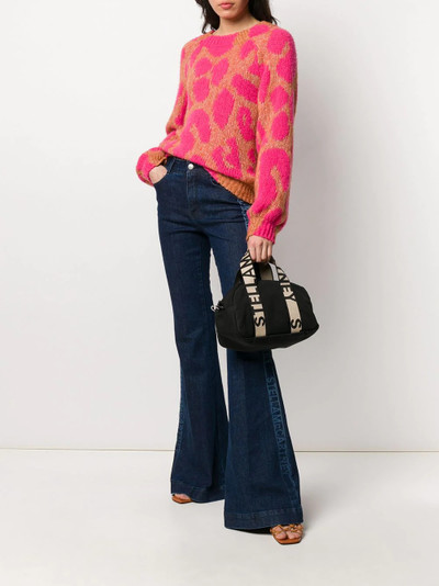 Stella McCartney side logo flared jeans outlook