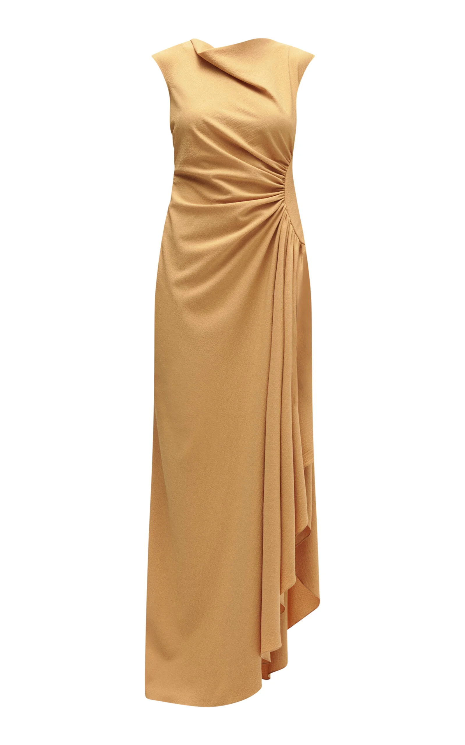 Textured Cowl Neck Gown - 1