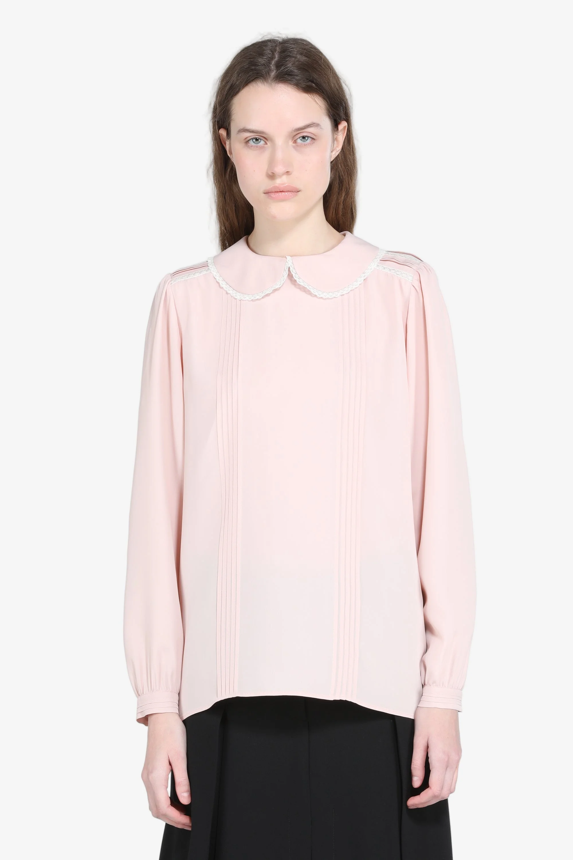 BLOUSE WITH ROUND COLLAR - 1