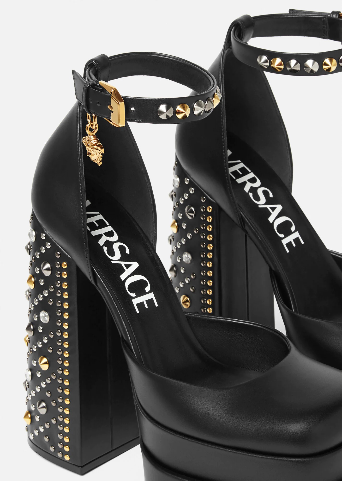 Spiked Medusa Aevitas Platform Pumps - 3