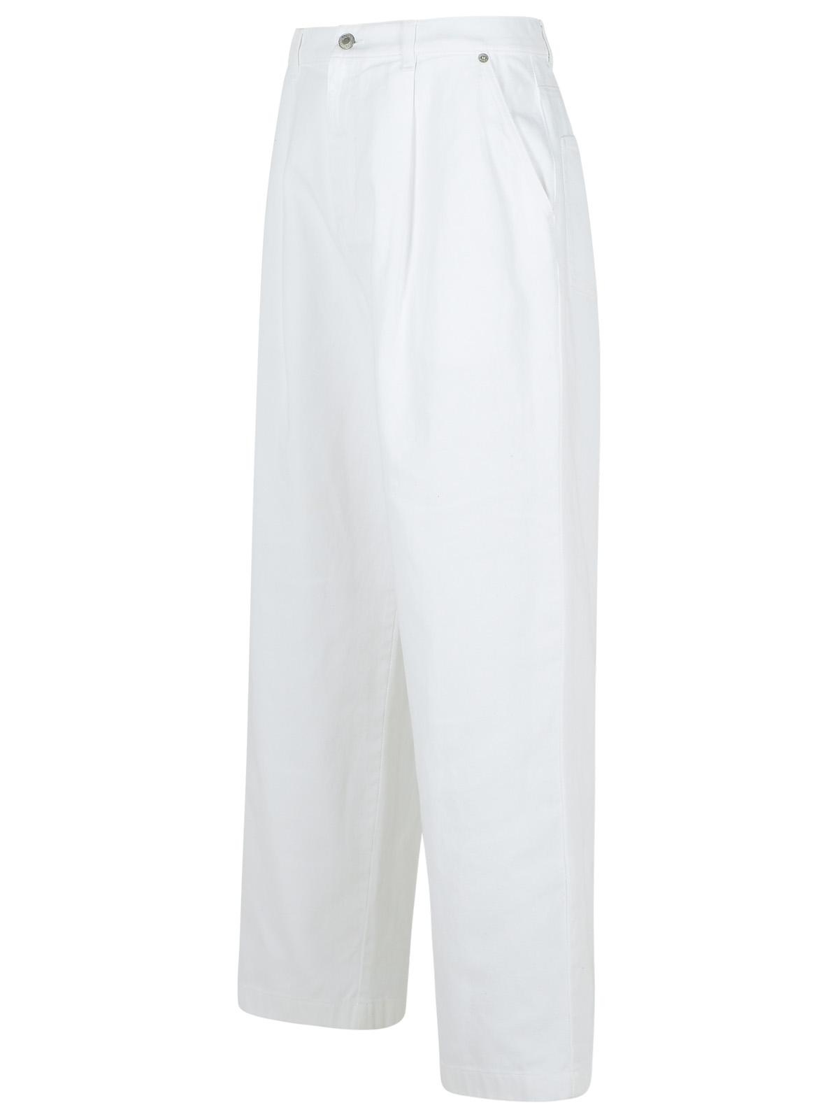 Moschino White Cotton Pants Men - 2