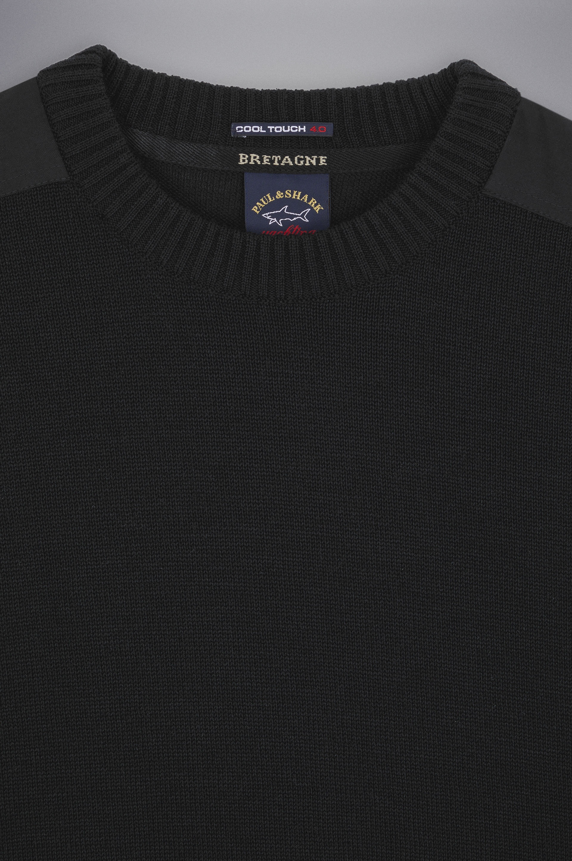 BRETAGNE WOOL CREW NECK WITH ICONIC BADGE - 5