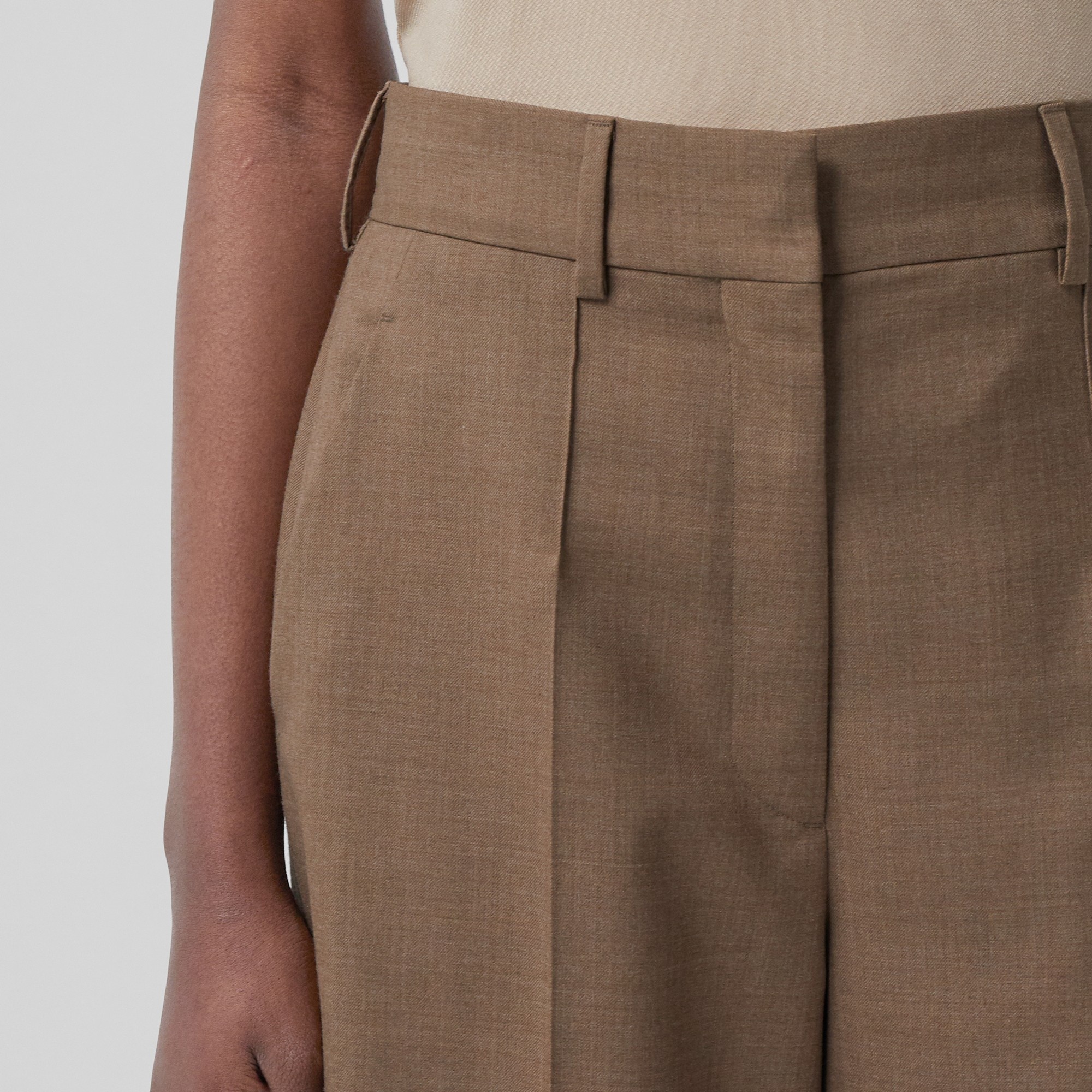 Wool Wide-leg Trousers - 3