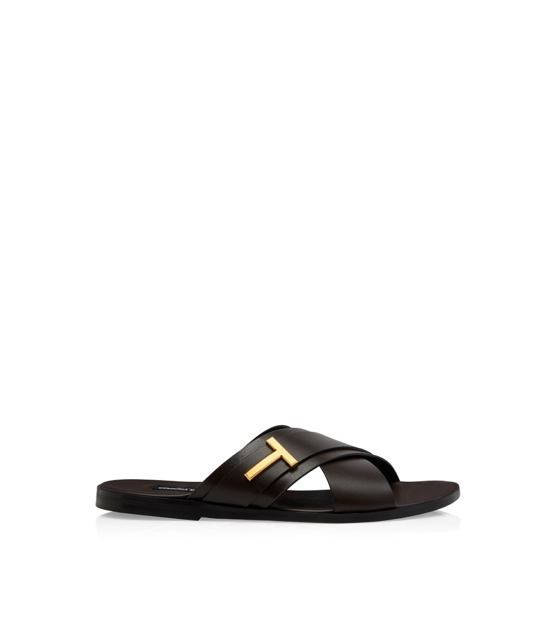 GRAIN LEATHER PRESTON SANDAL 1
