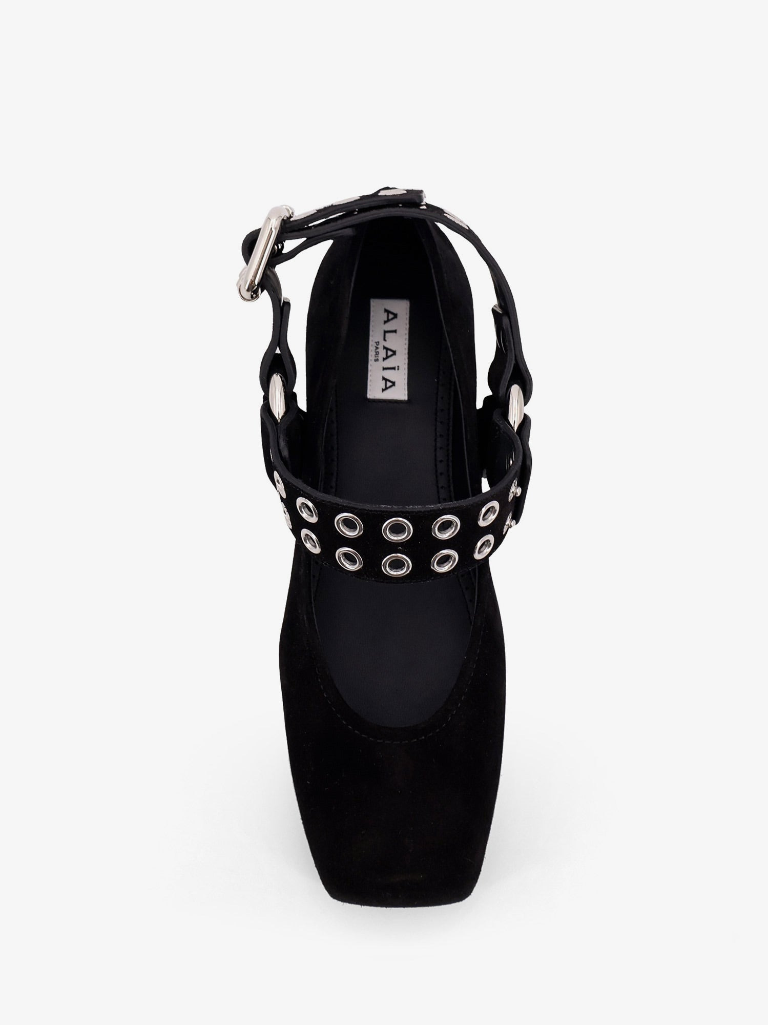 Alaia Suede Biker Flat Ballerinas - 5