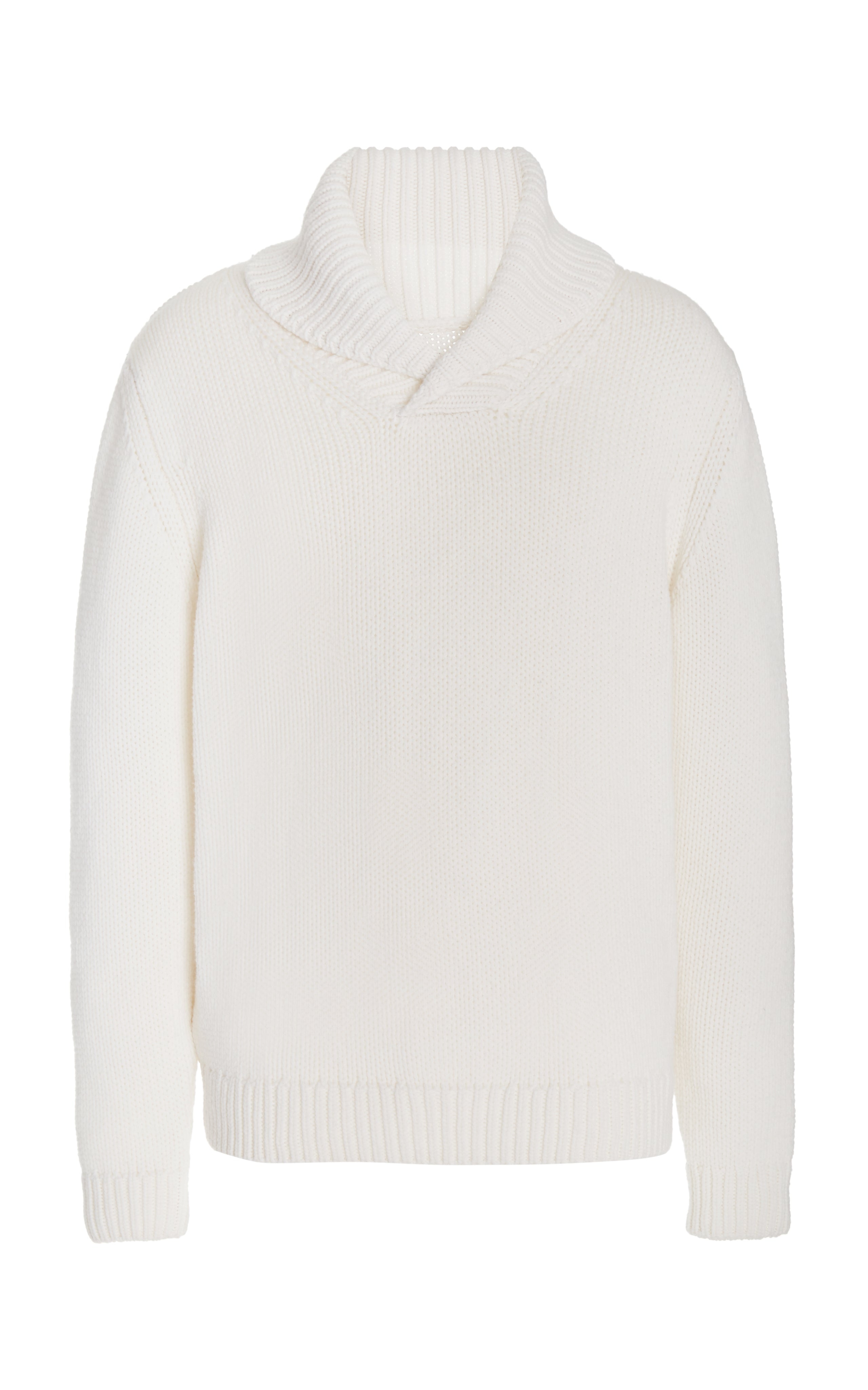 Sal Knit Sweater in Ivory Cashmere - 1