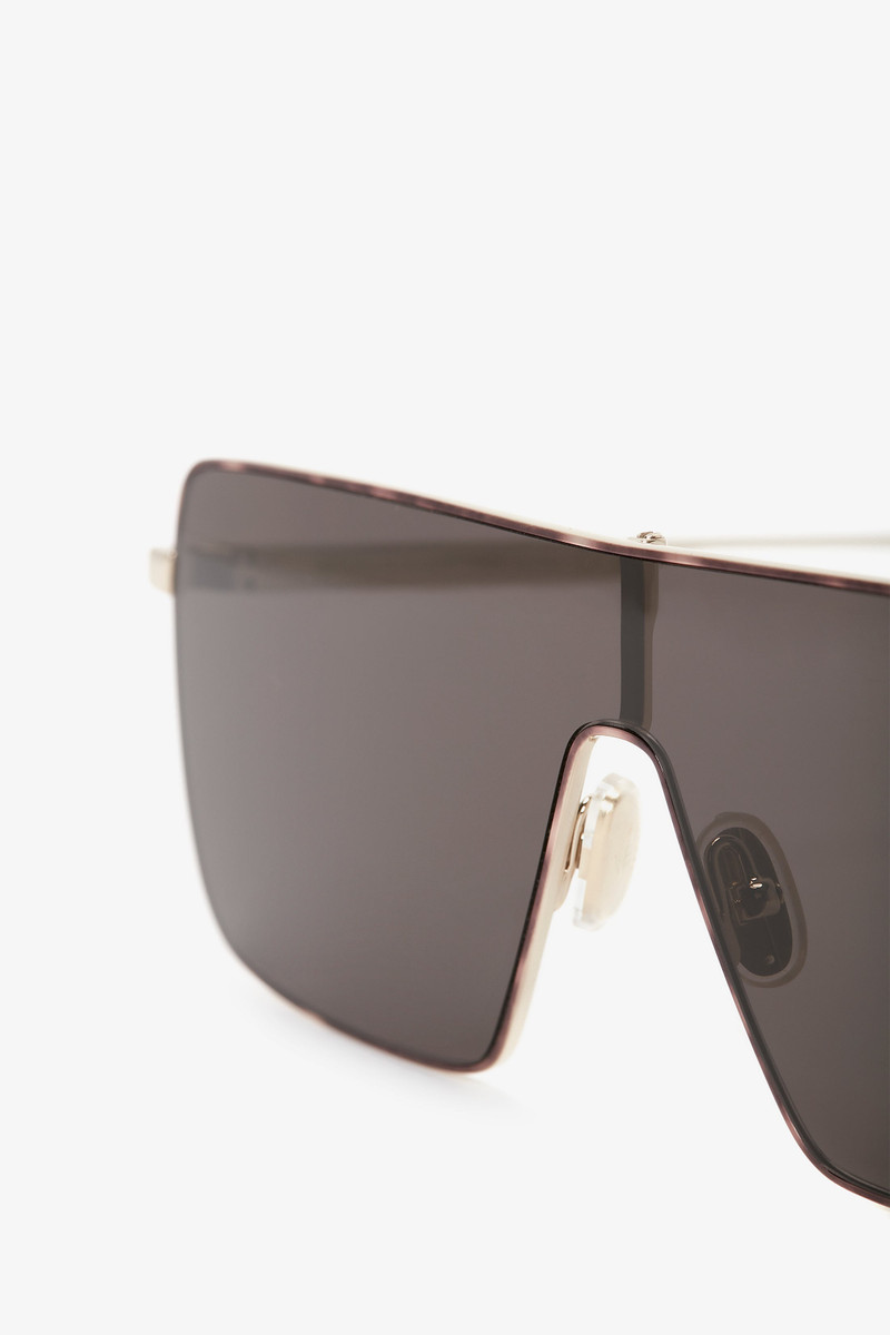 Rectangular Visor In Gold-Smoke 5