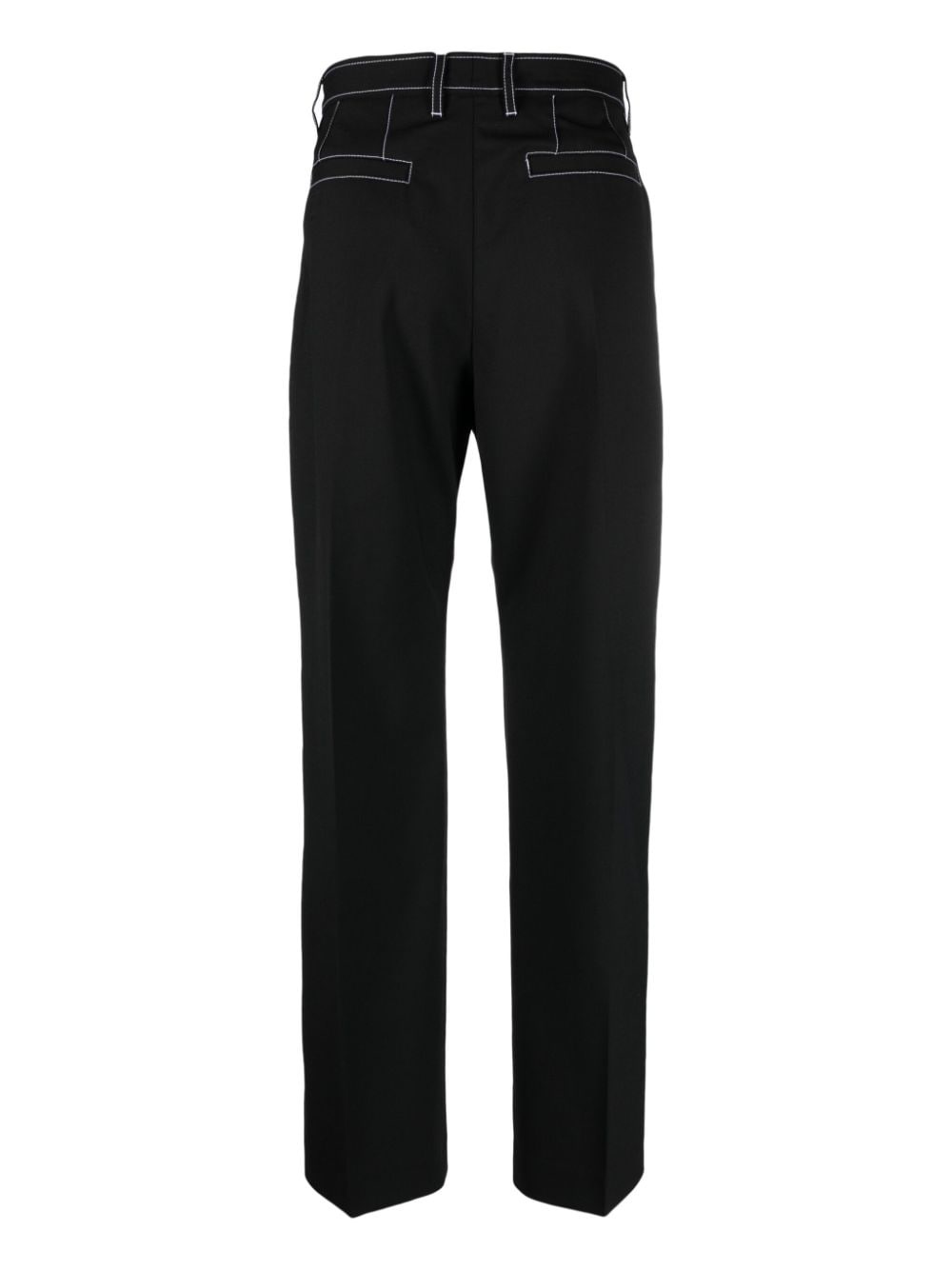 Nathaniel contrast-stitching straight-leg trousers - 2