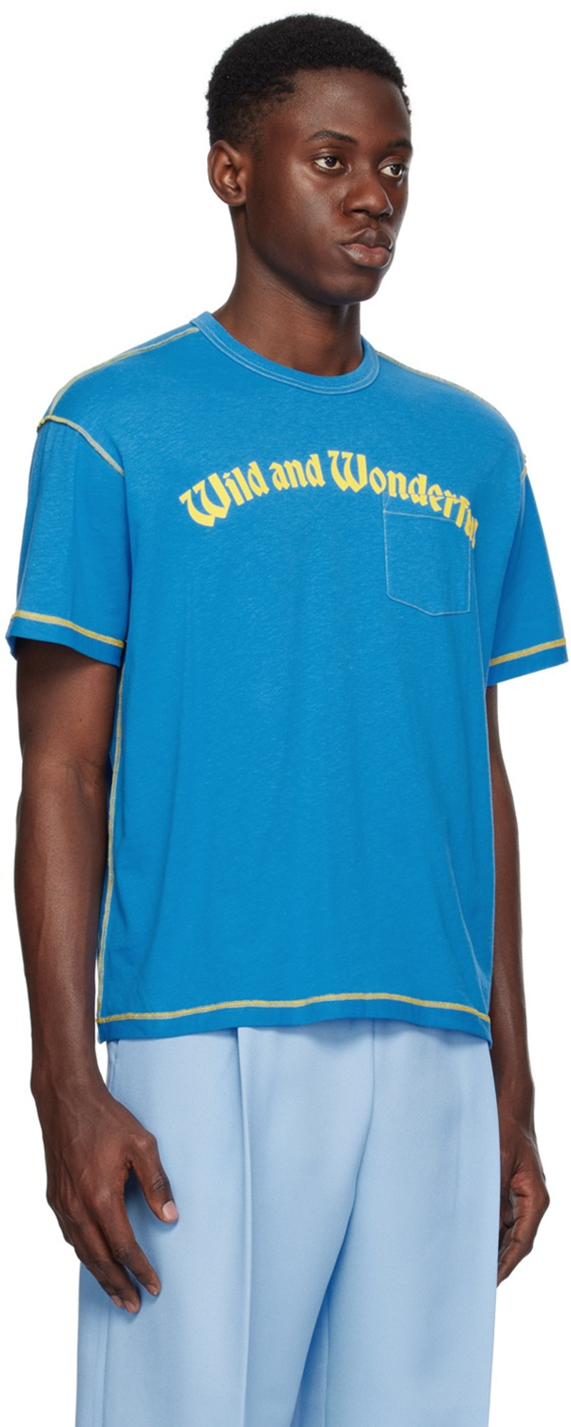Stockholm Surfboard Club Blue Pocket T-Shirt outlook