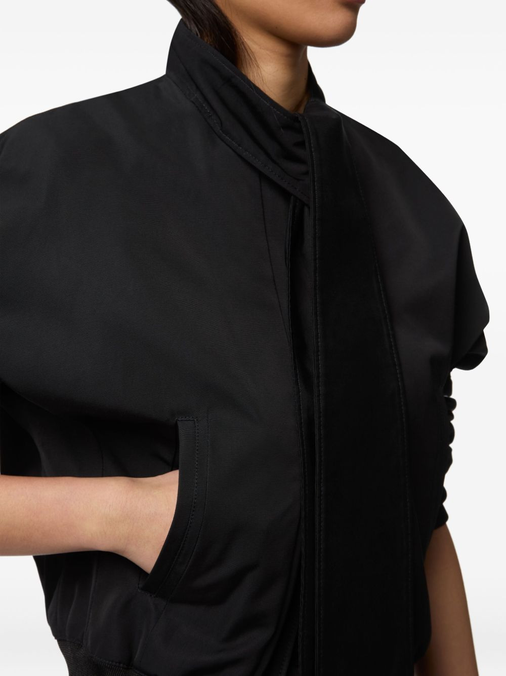 tie-neck bomber jacket - 5