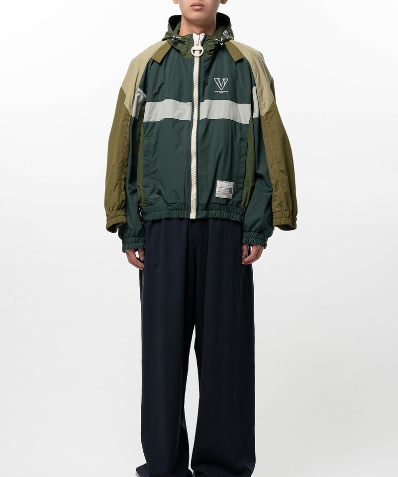 Double Sleeve Big Zip Nylon Jacket 7
