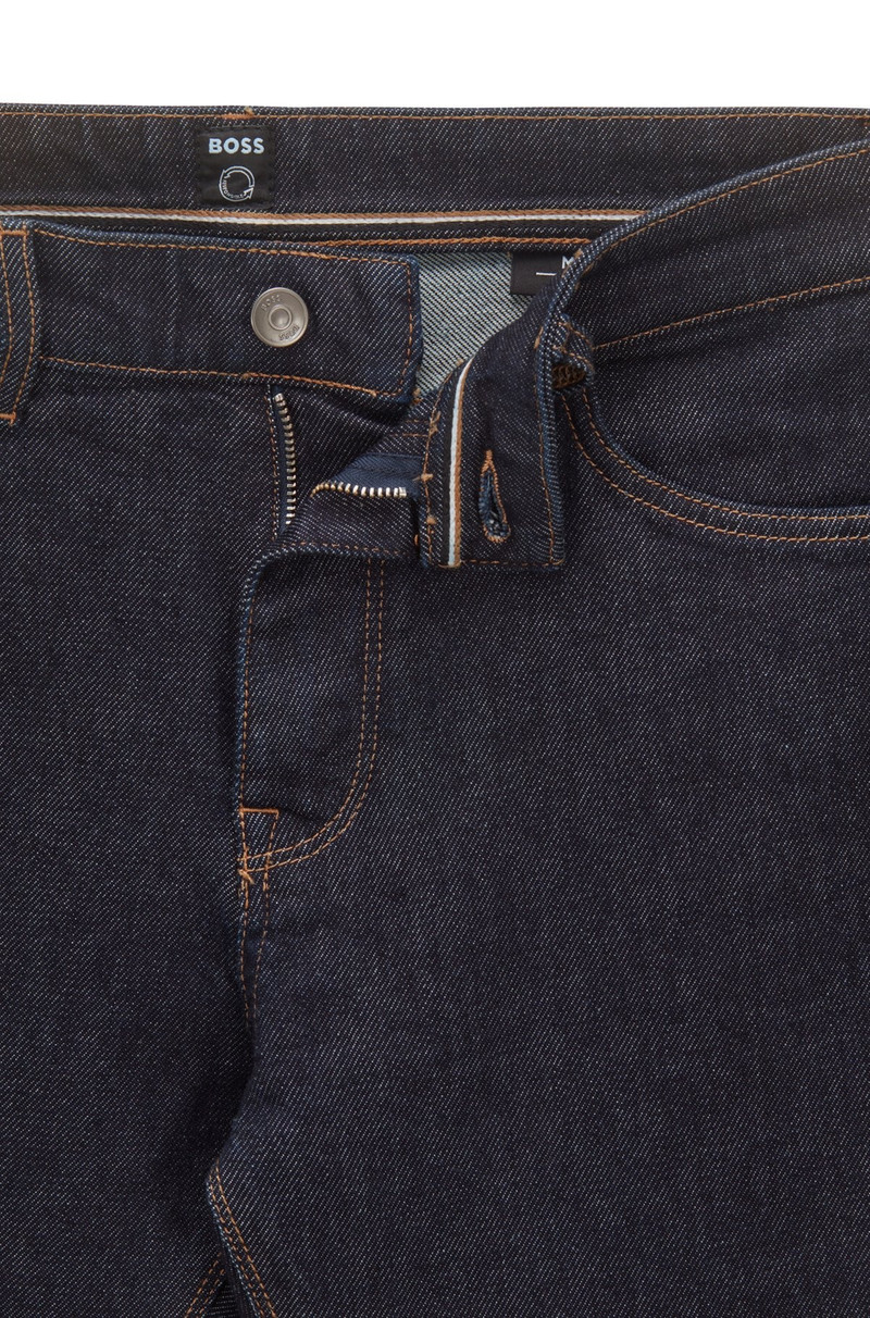 REGULAR-FIT JEANS IN DARK-BLUE COMFORT-STRETCH DENIM 6