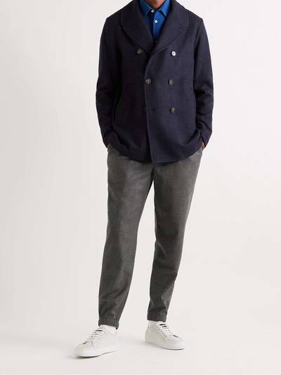 Loro Piana Tapered Pleated Virgin Wool and Cashmere-Blend Flannel Trousers outlook
