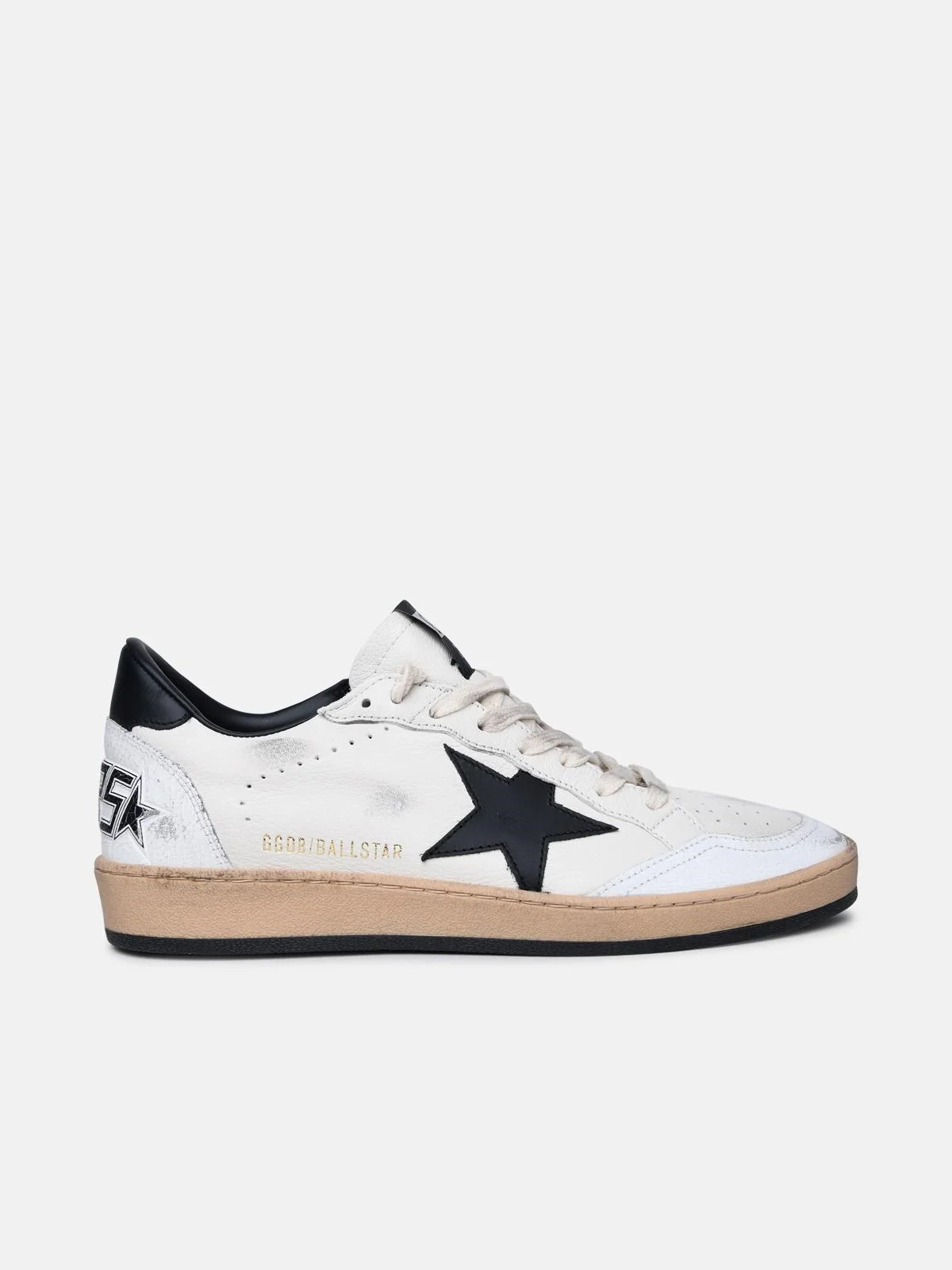 'BALL STAR' WHITE LEATHER SNEAKERS - 1