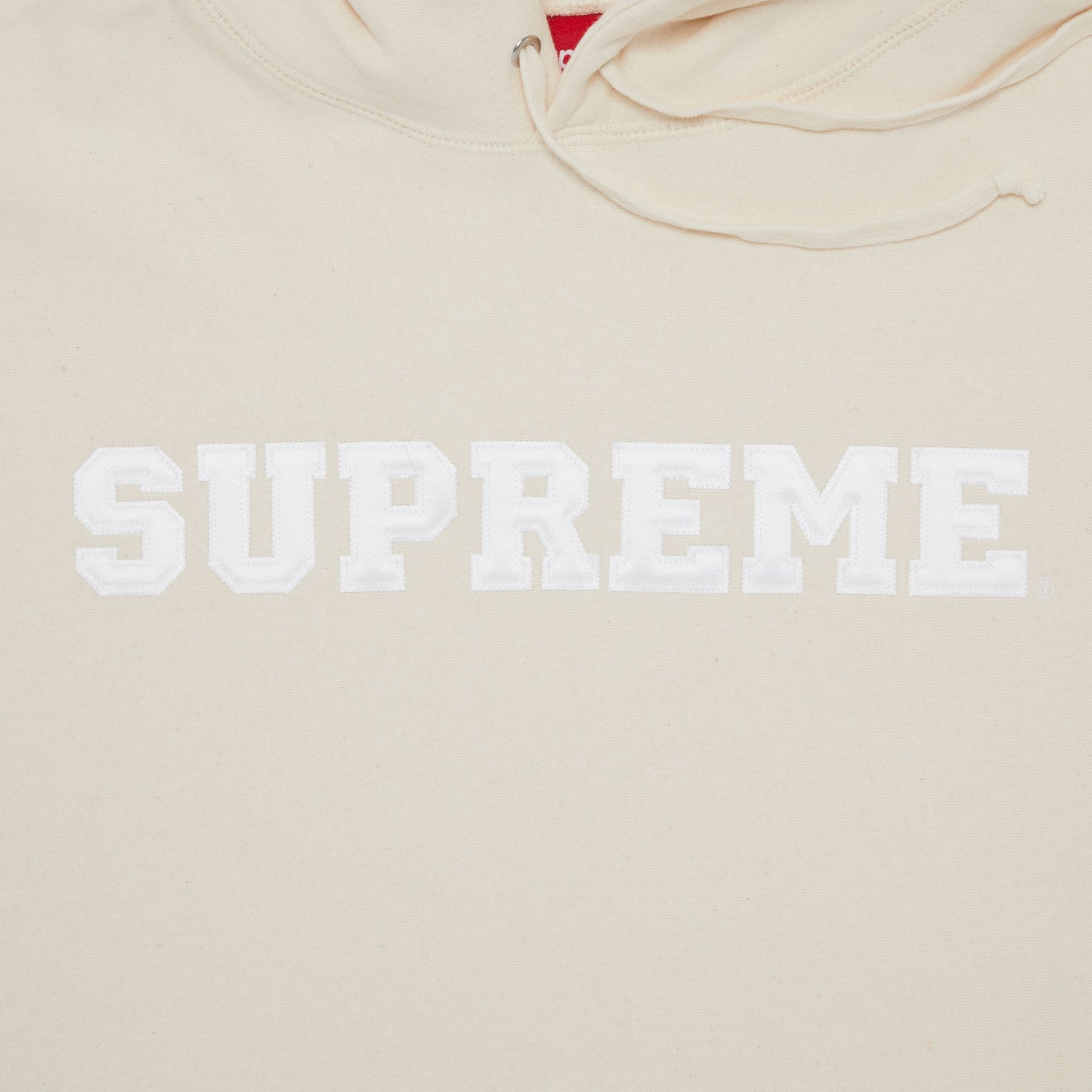 Supreme Collegiate Hooded Sweatshirt 'Natural' - 2