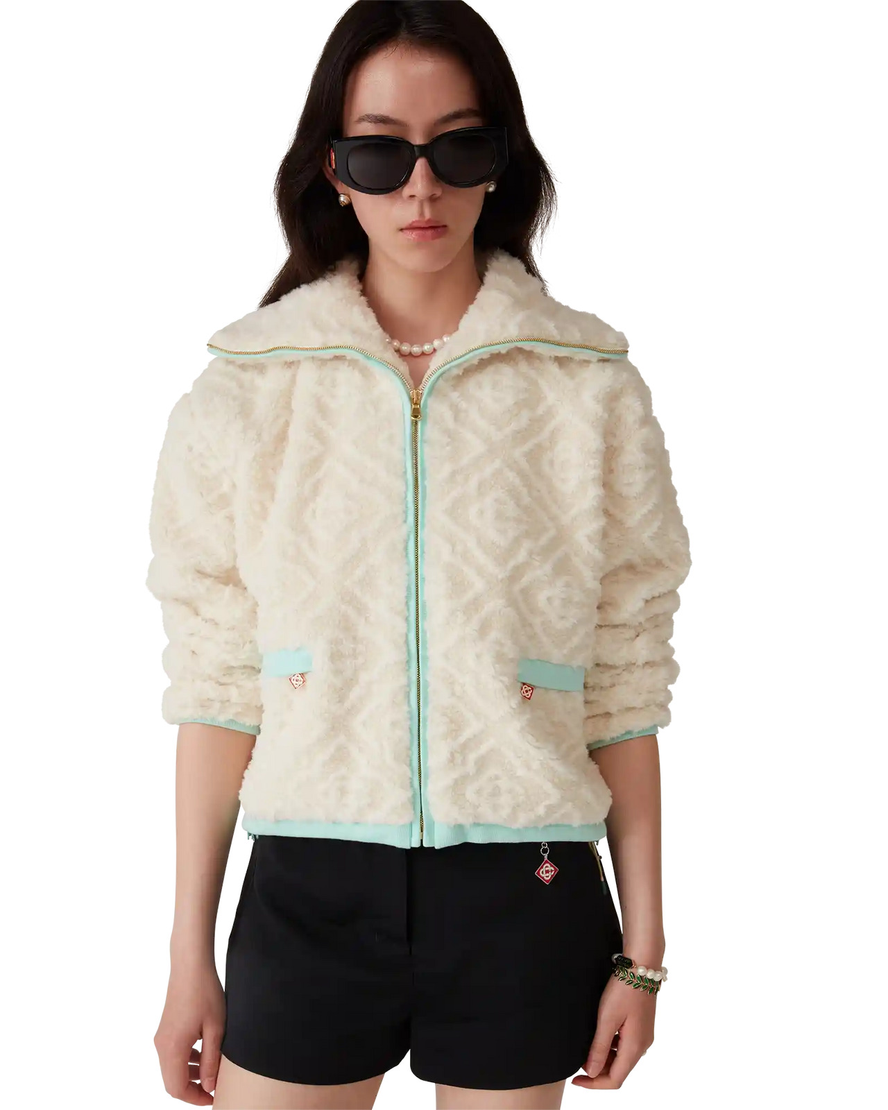 Monogram Jacquard Fleece Jacket - 4