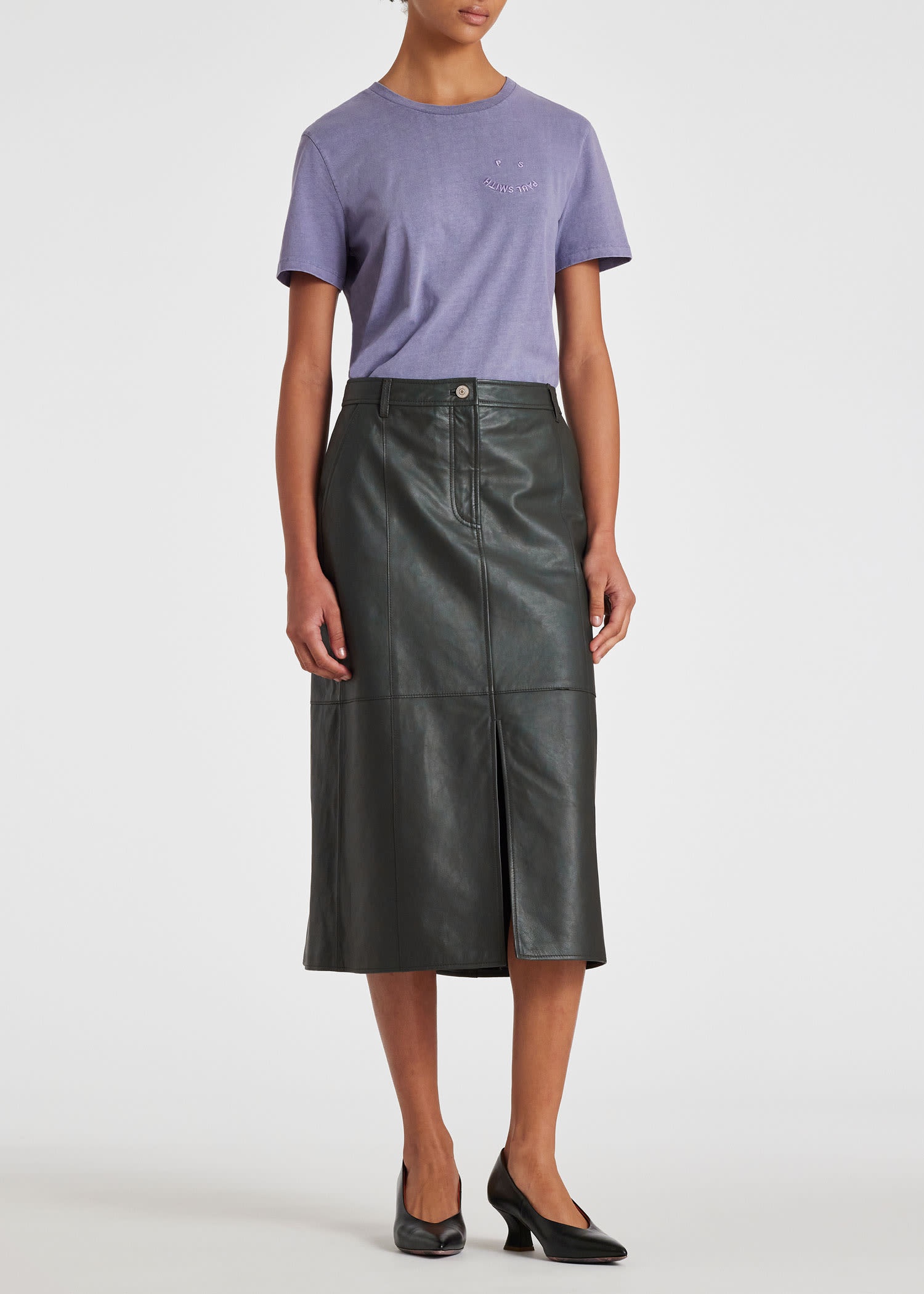 Grape Cotton 'Happy' T-Shirt - 5