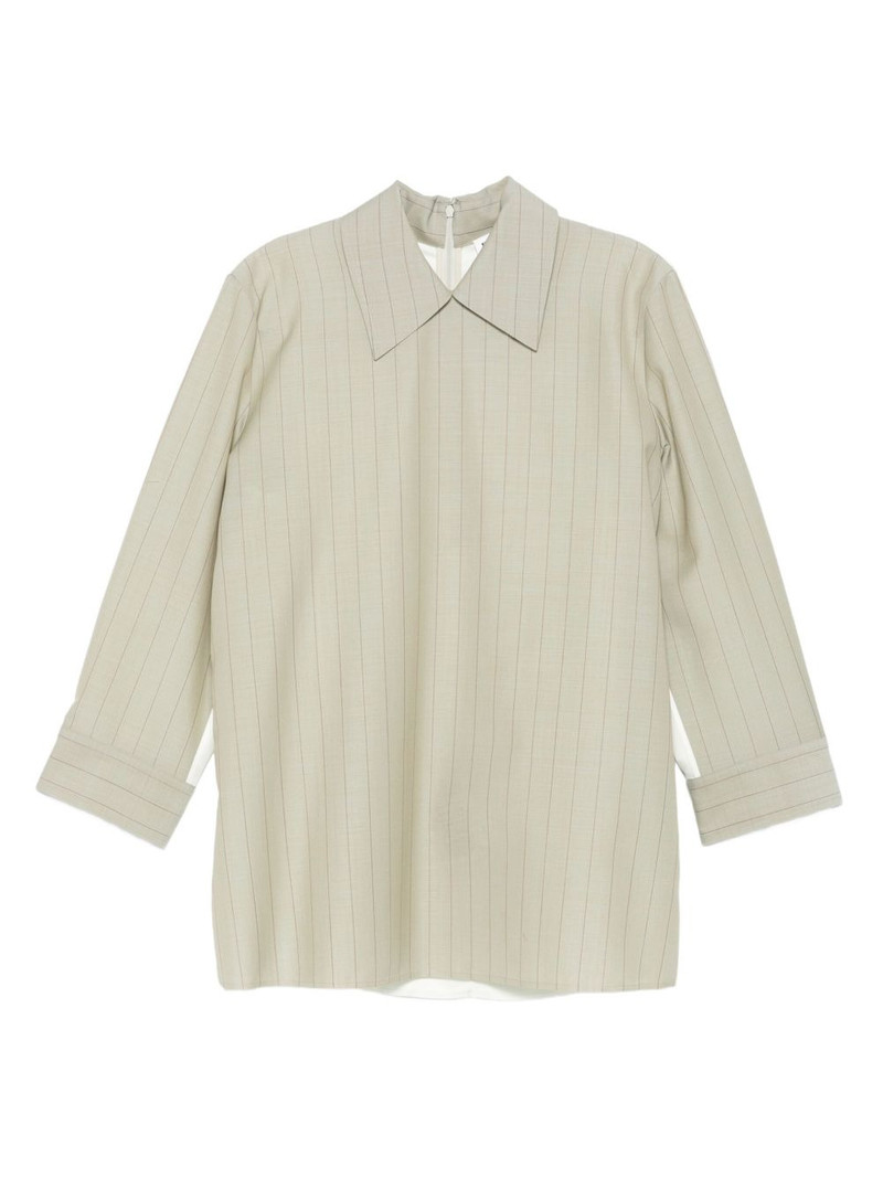 pinstripe panelled shirt 1